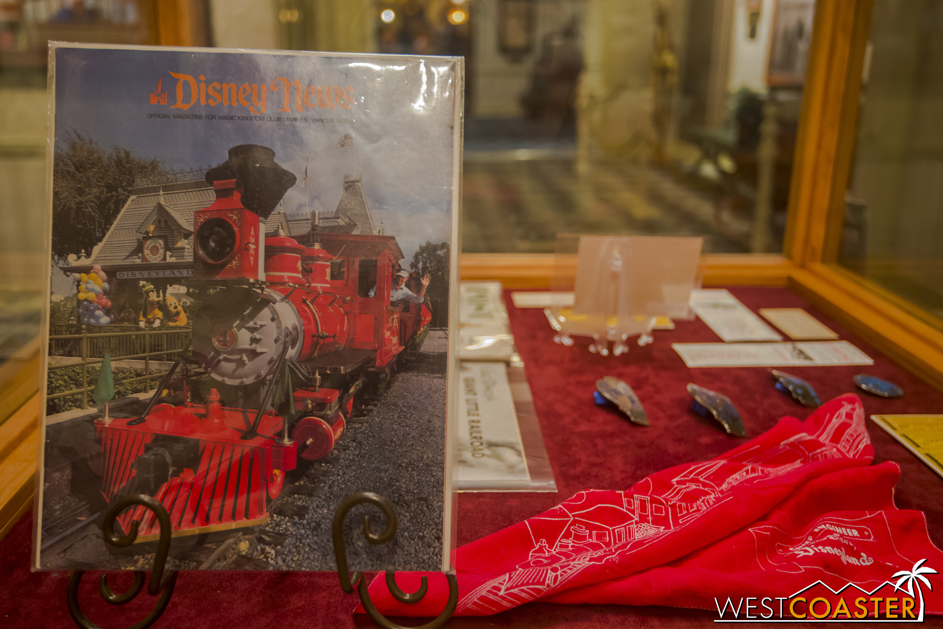  There are also displays on Disneyland Railroad related memorabilia of times past. 