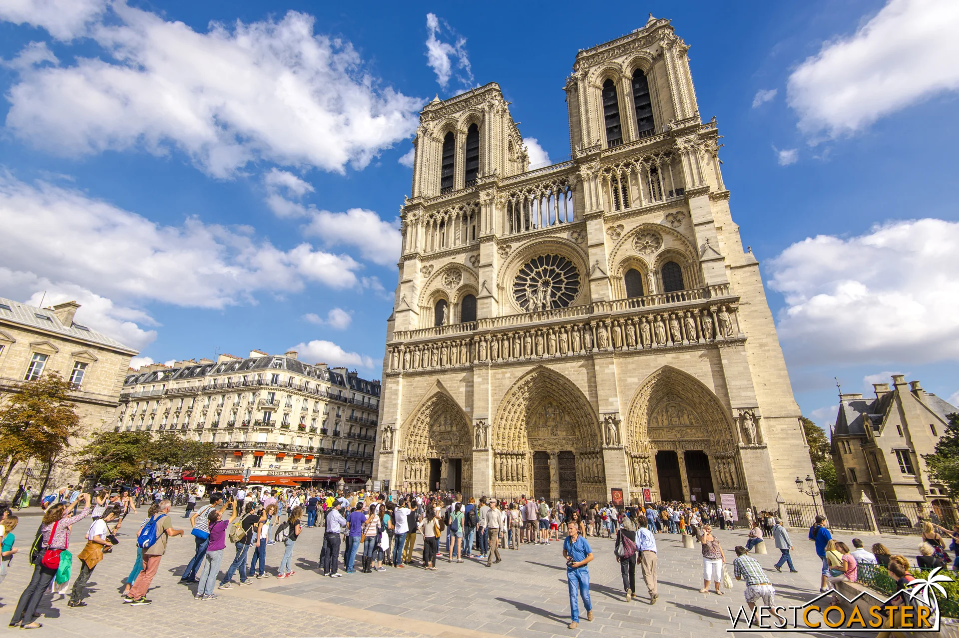 Notre Dame is one of the most famous sites in Paris.