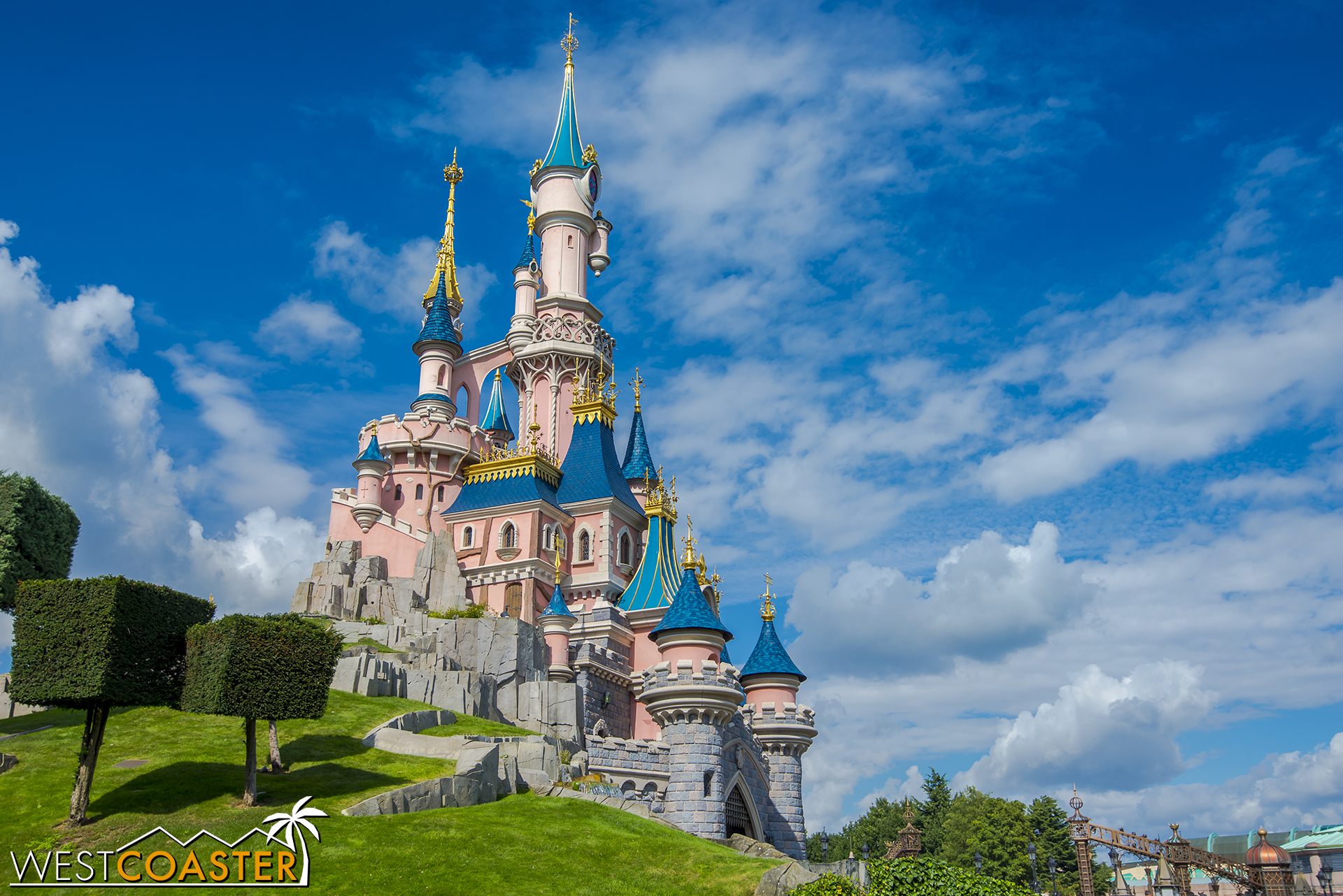 Le Château de la Belle au Bois Dormant, or Sleeping Beauty's Castle, at Disneyland Paris.