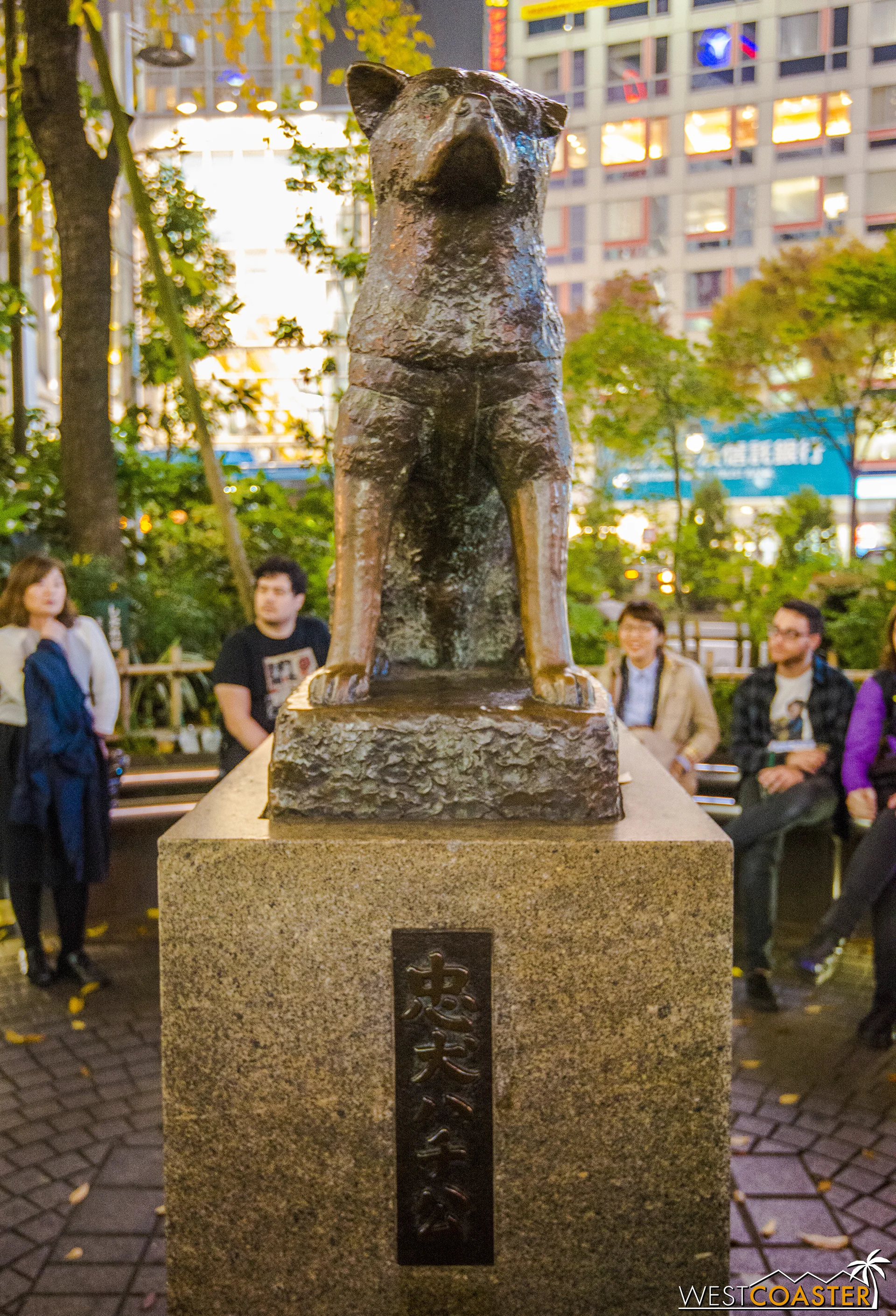 Right adjacent to Shibuya Crossing is the famous statue of Hachiko, the legendarily loyal dog famous for waiting for years at the train station for his owner to return, even though his owner had passed away during the train trip.