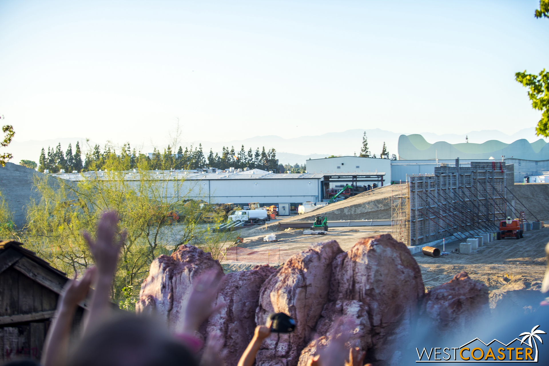  Here's a view of the same area from the second lift hill of Big Thunder Mountain Railroad.   