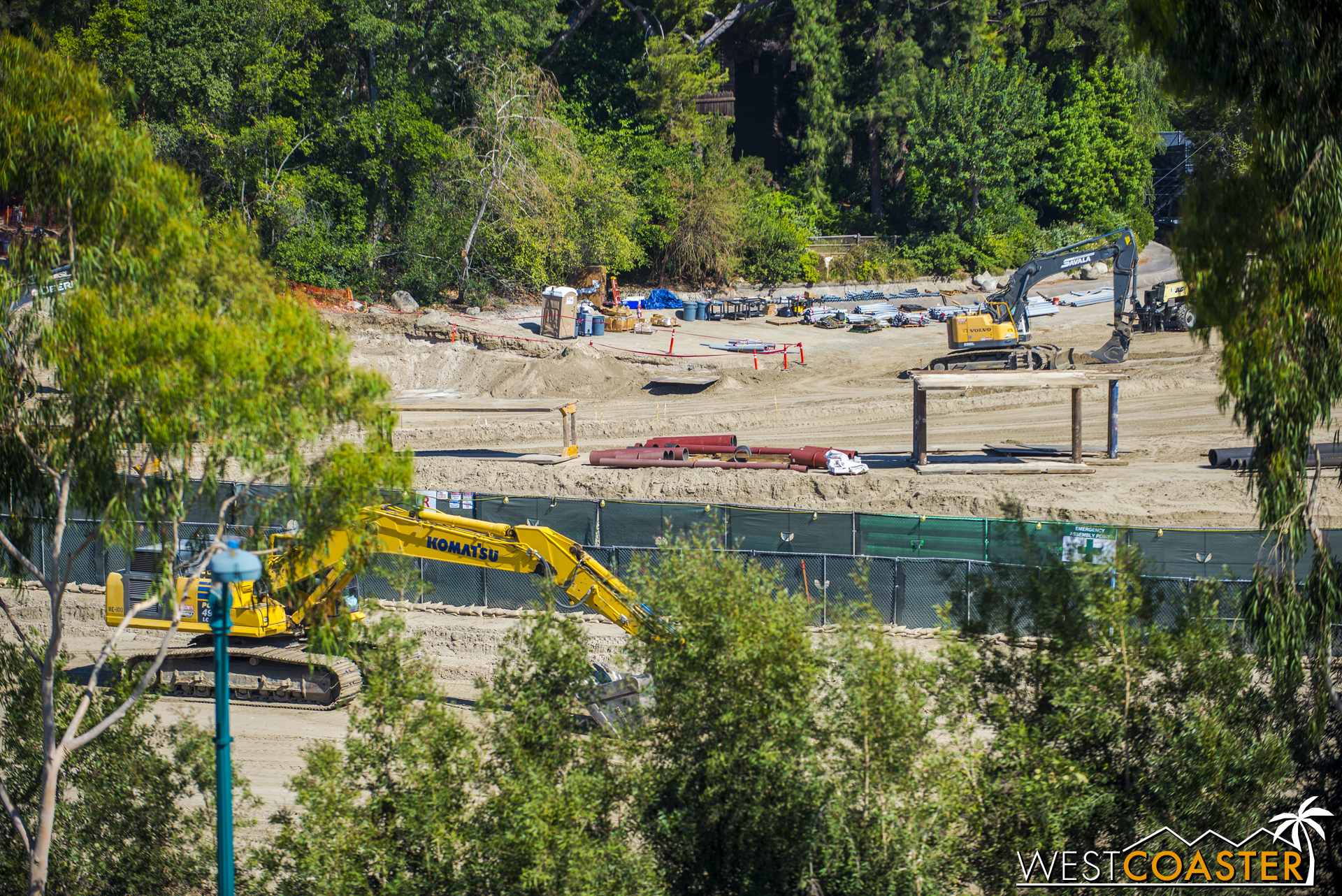  Returning back to the Mickey and Friends Parking Structure, we glimpse a few more areas more southwest along the site through the trees. 