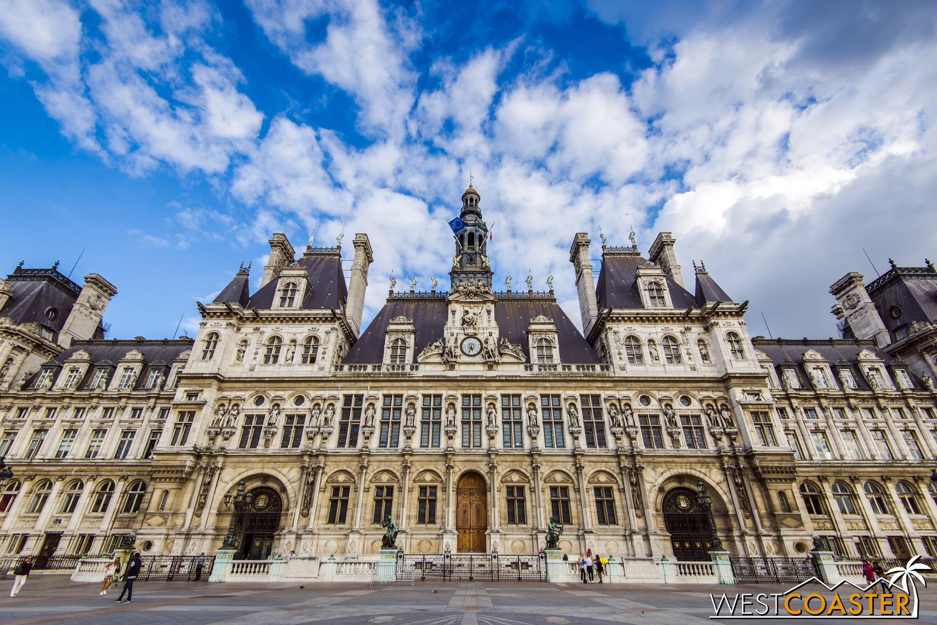 Paris' City Hall, or "Hotel de Ville."