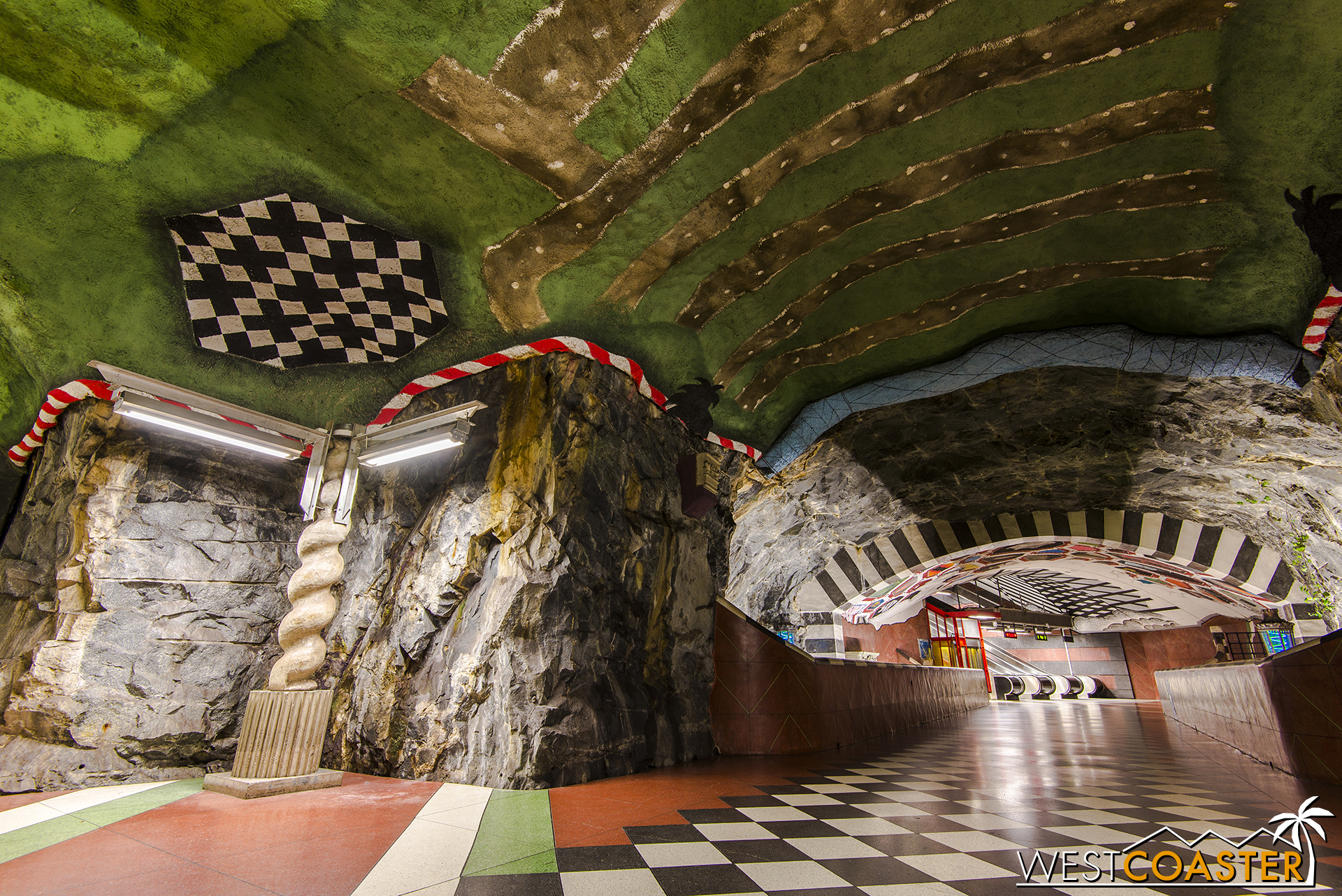 Kungsträdgården is one of many fantastic and truly unique metro stops in Stockholm.