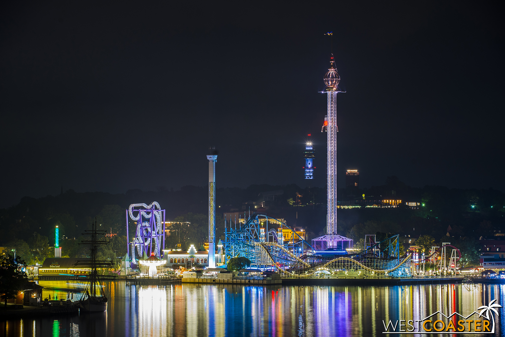 Densely interwoven Tivoli Gröna Lund amusement park dates back to the 19th century and contains a myraid of roller coasters and thrill rides--not to mention the tallest swing ride in the world.