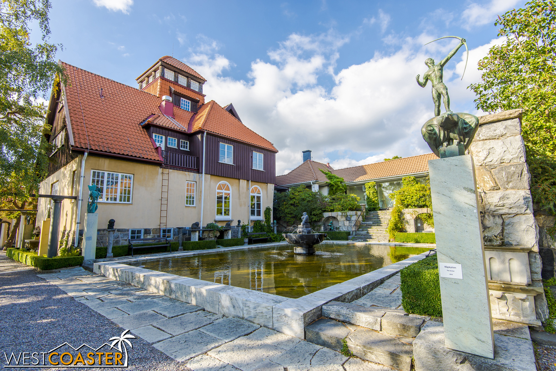 Charming and lovely Millesgården is an art museum and sculpture garden located on the island of Lidingö, northeast across from Östermalm.