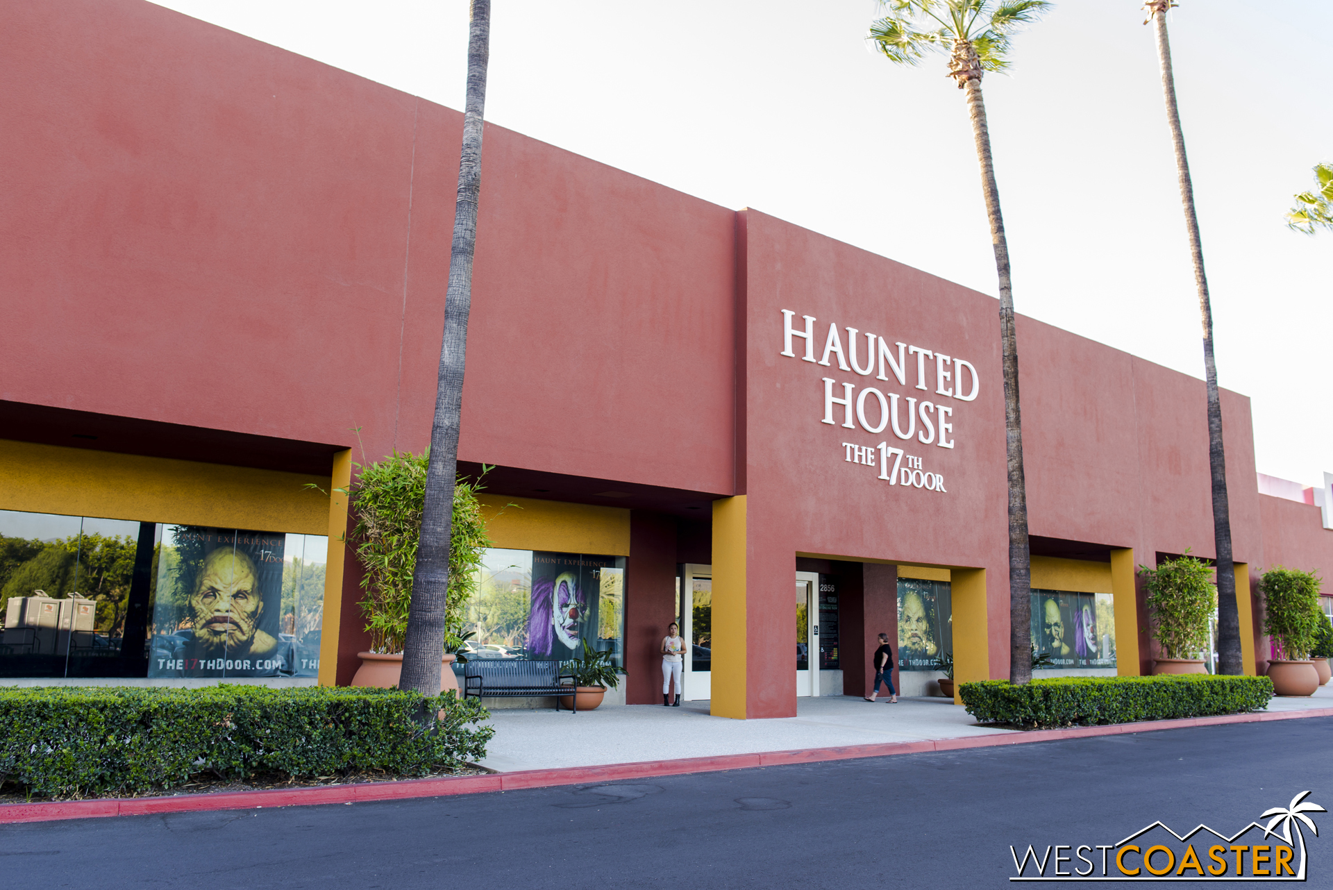 A non-descript Orange County shopping mall facade hides the shocking horrors within.