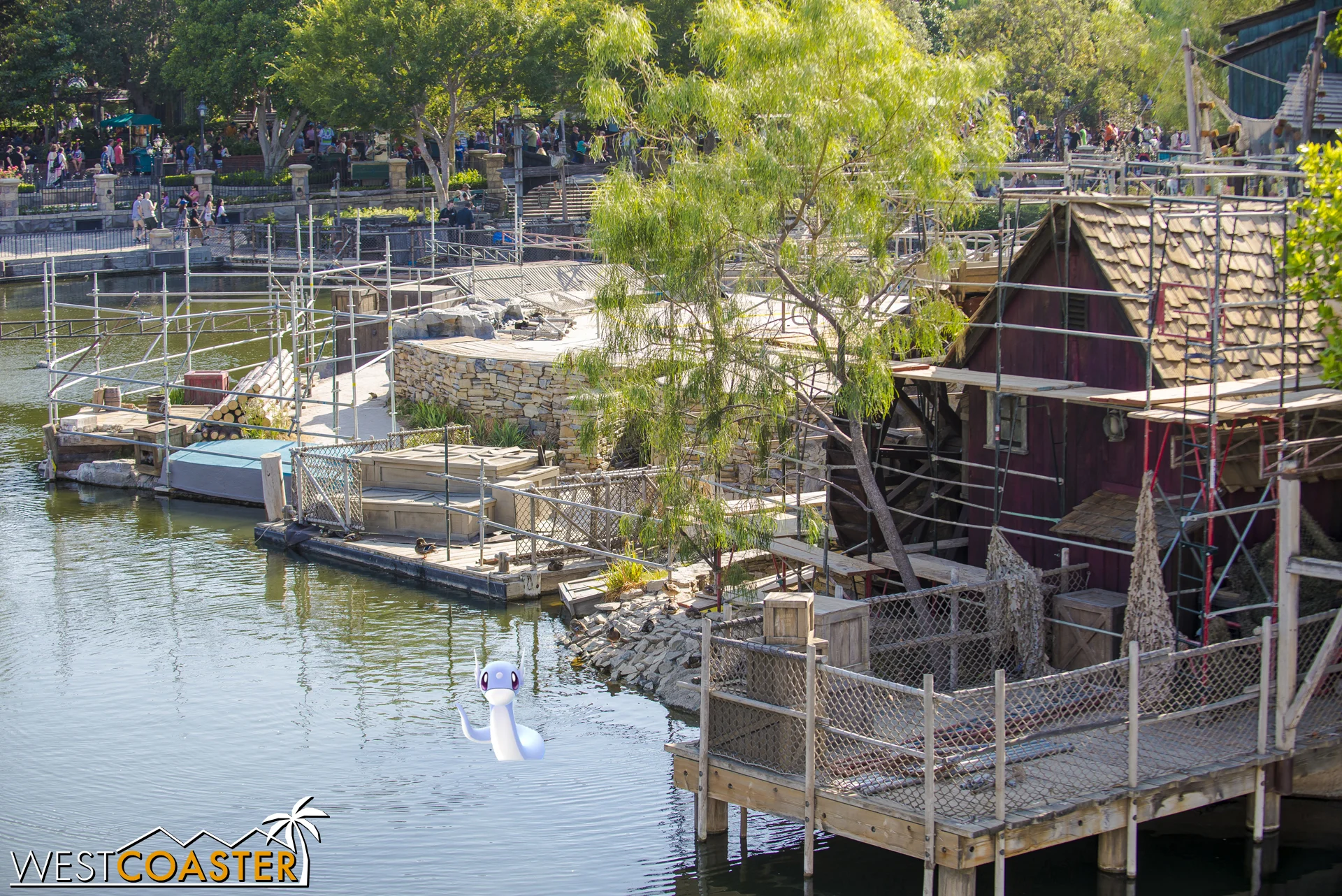 Shifting to the east side of Tom Sawyer Island.
