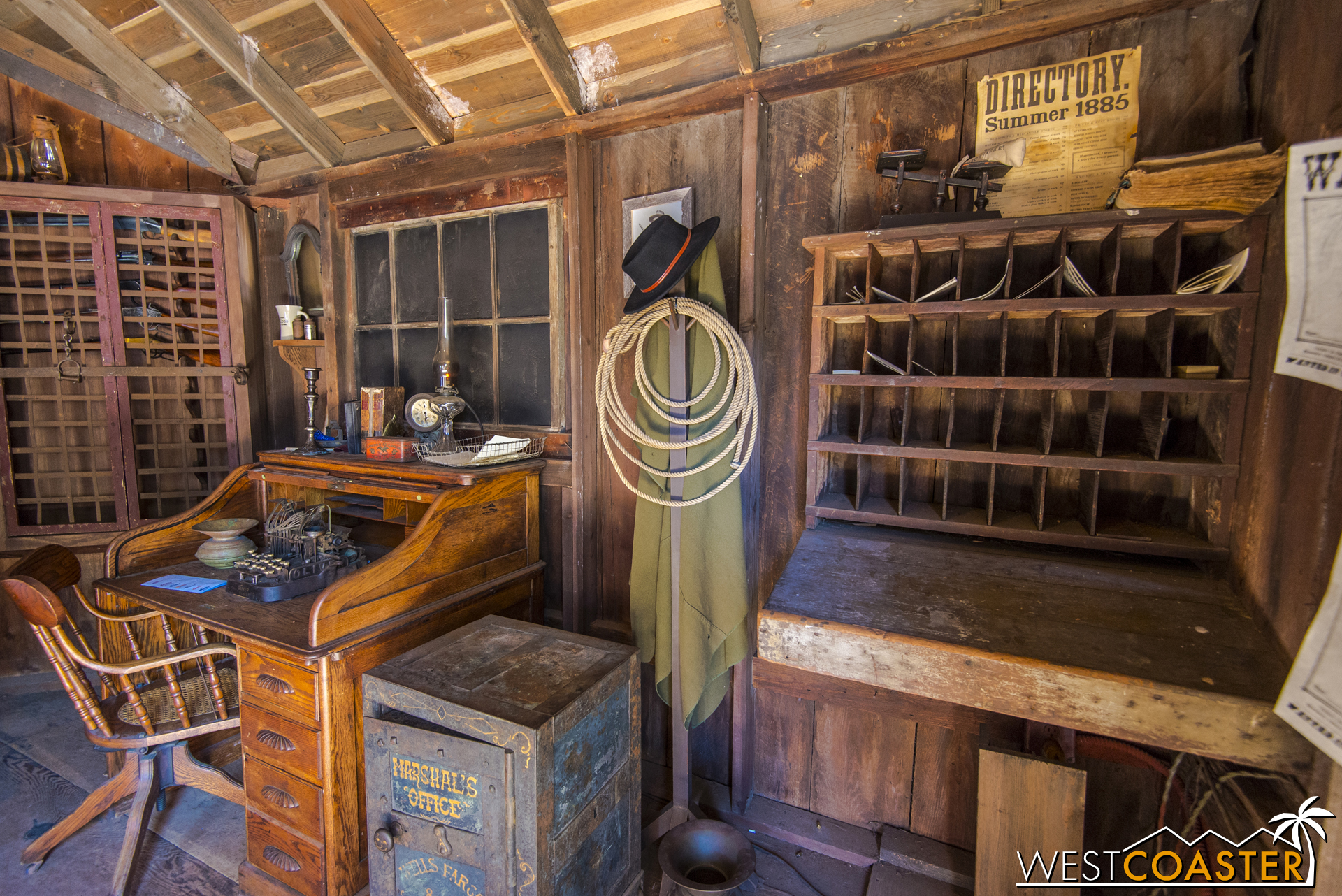  Inside, there are plenty of authentic props and furnishings to inspect. 