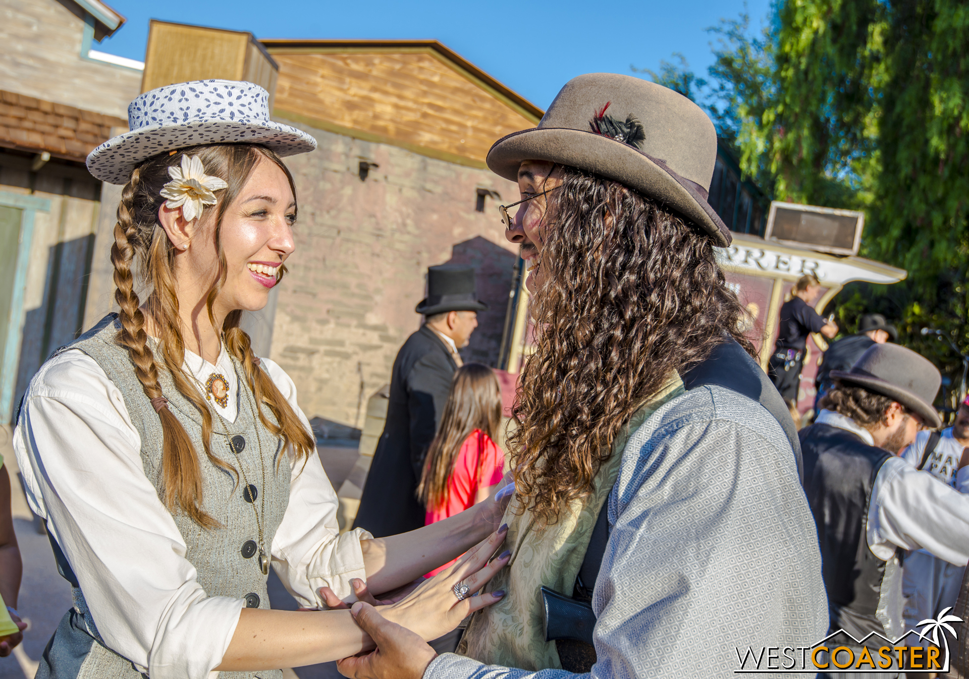  The happy newly-engaged couple share a tender moment. 