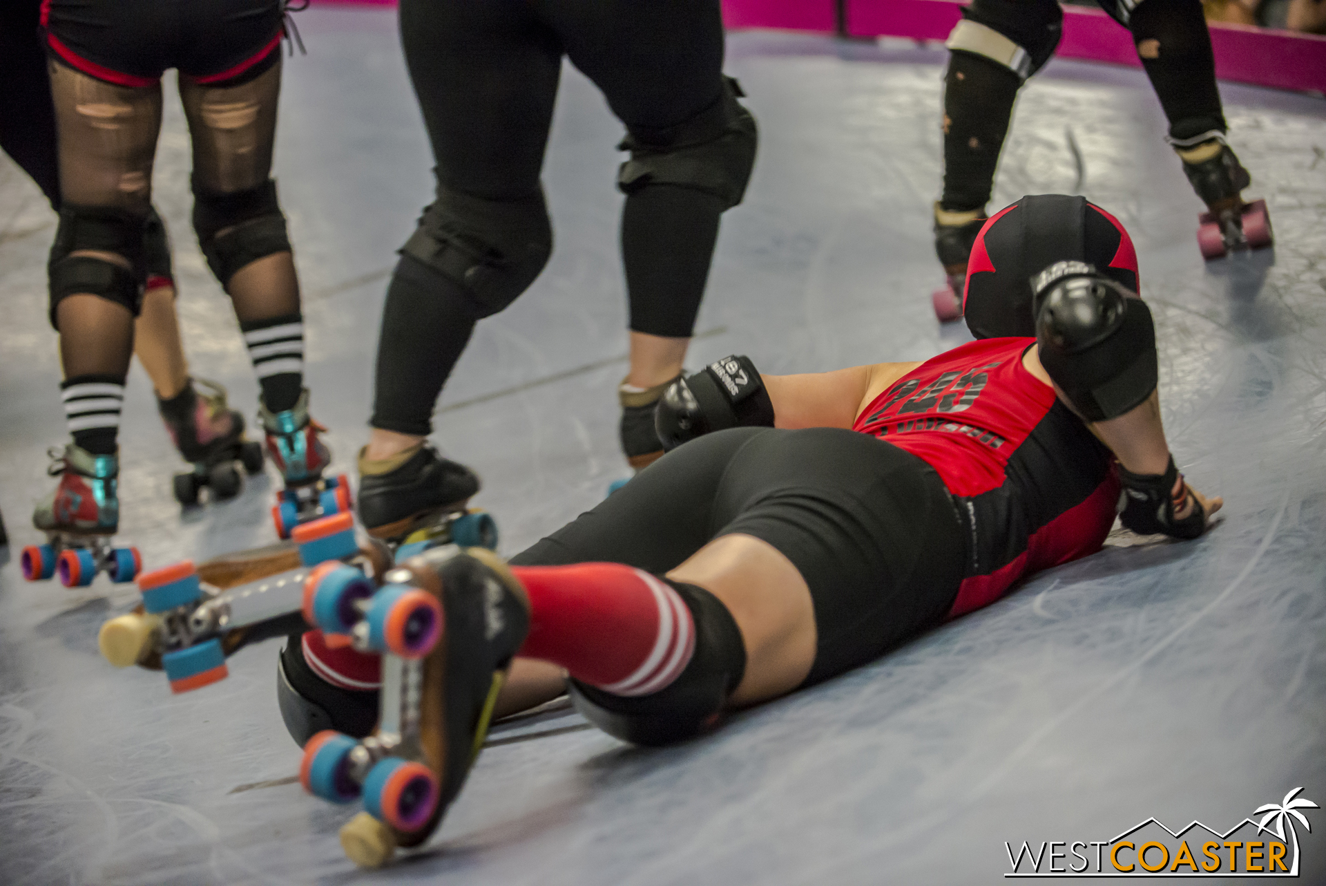 These ladies are tough. They may fall down...