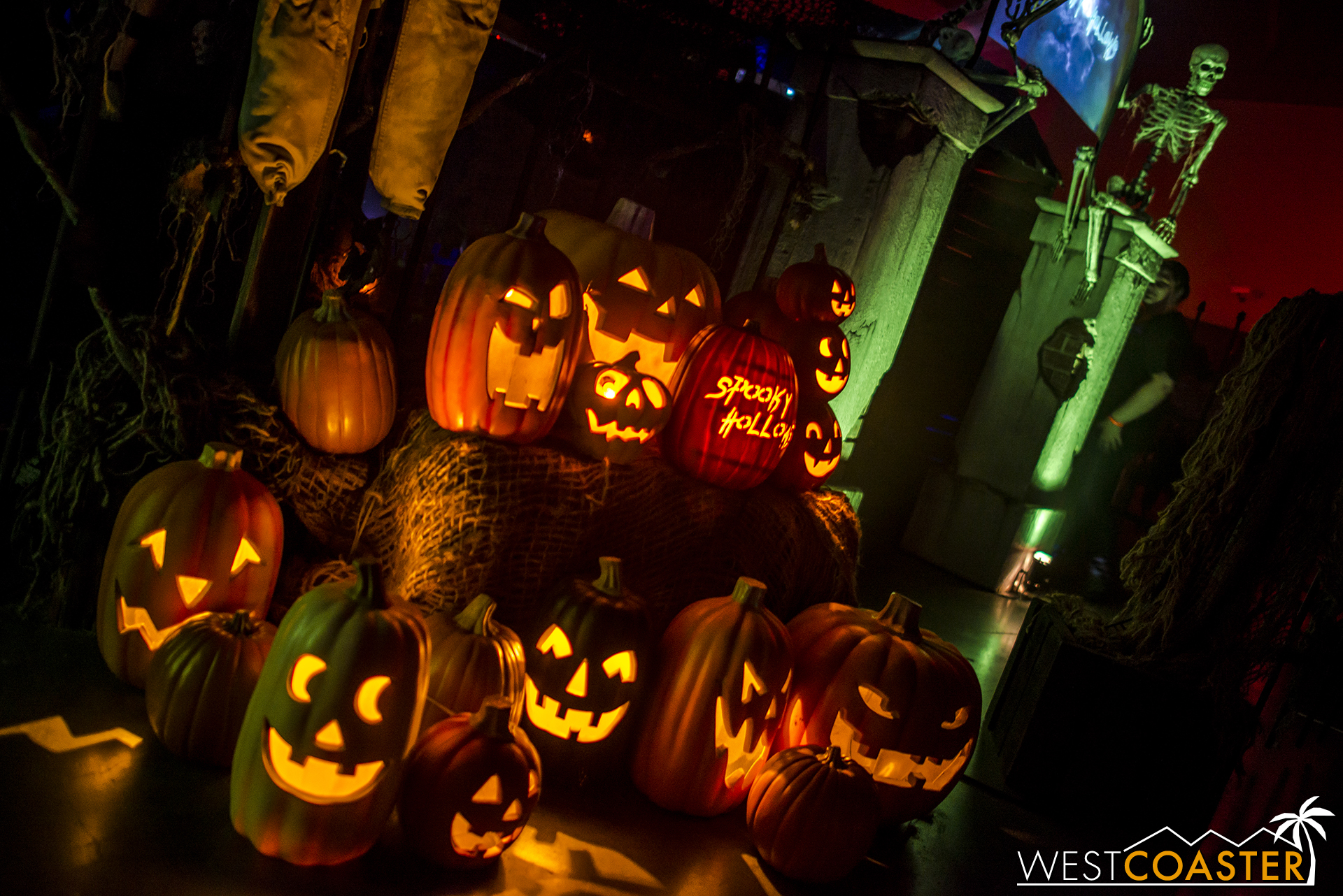 A glimpse at the quality behind the Spooky Hollows home haunt.