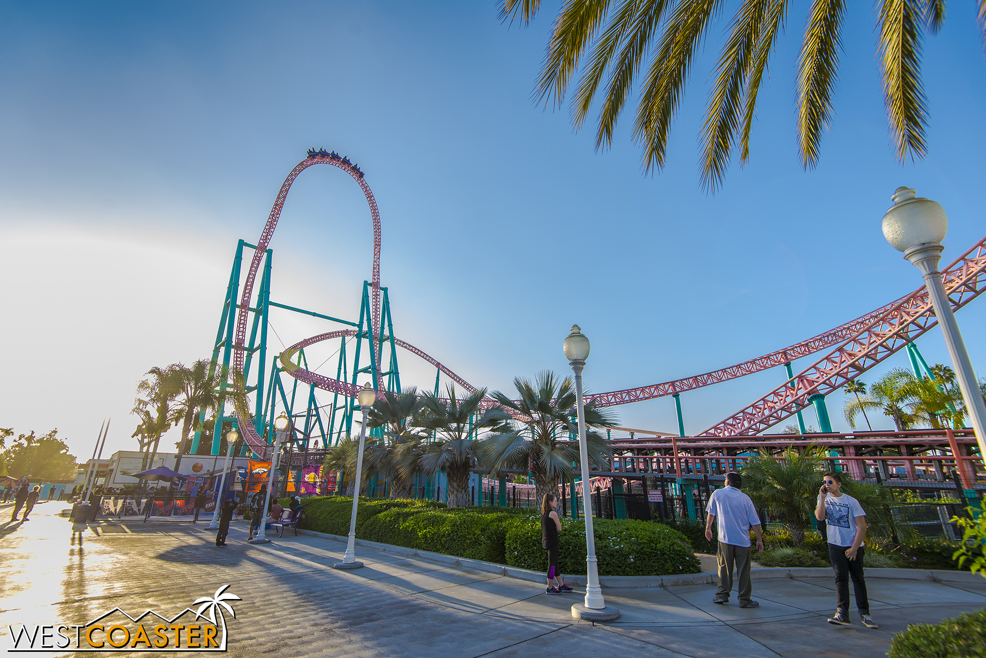 Xcelerator in the setting sun.