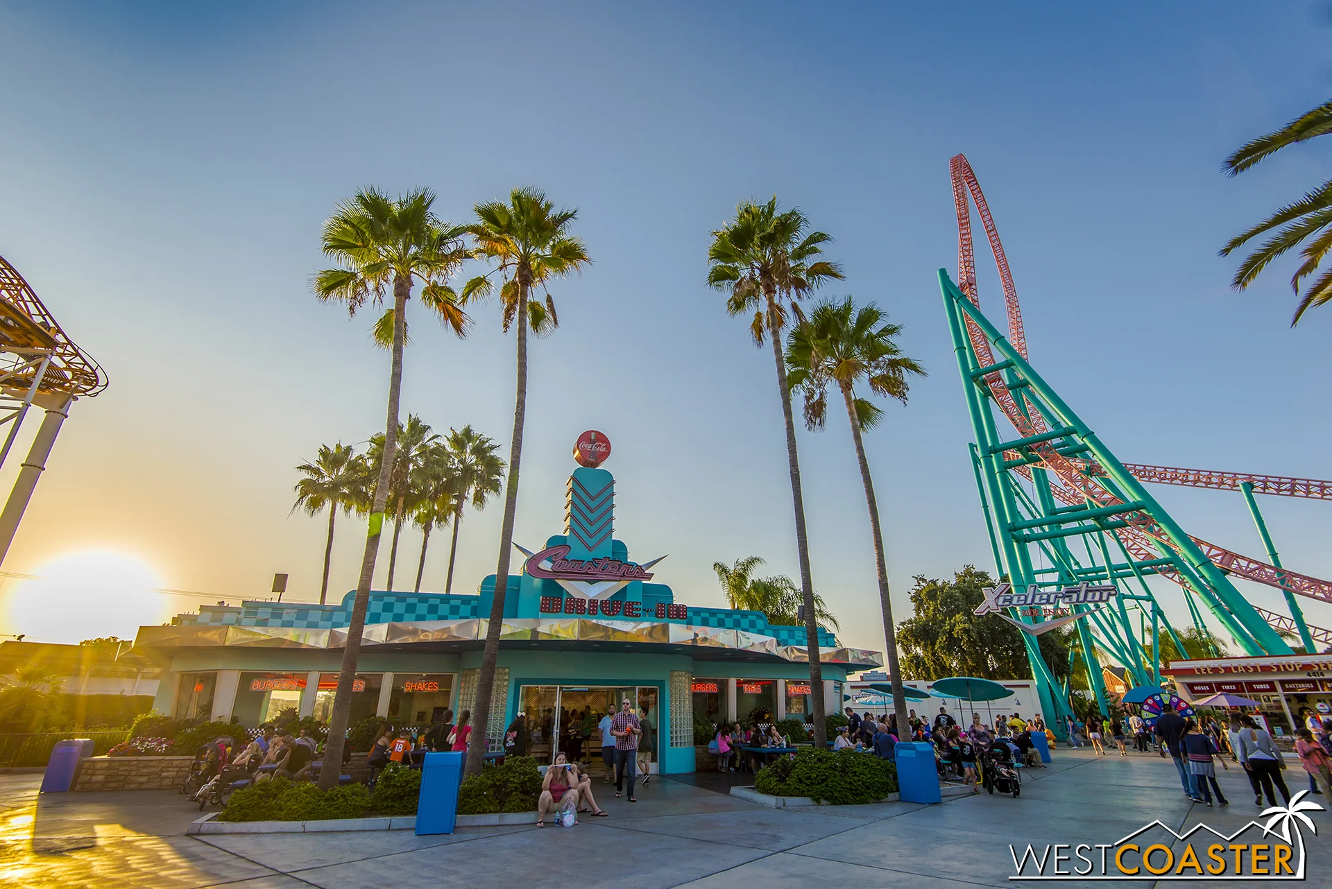 Coasters diner at The Boardwalk.