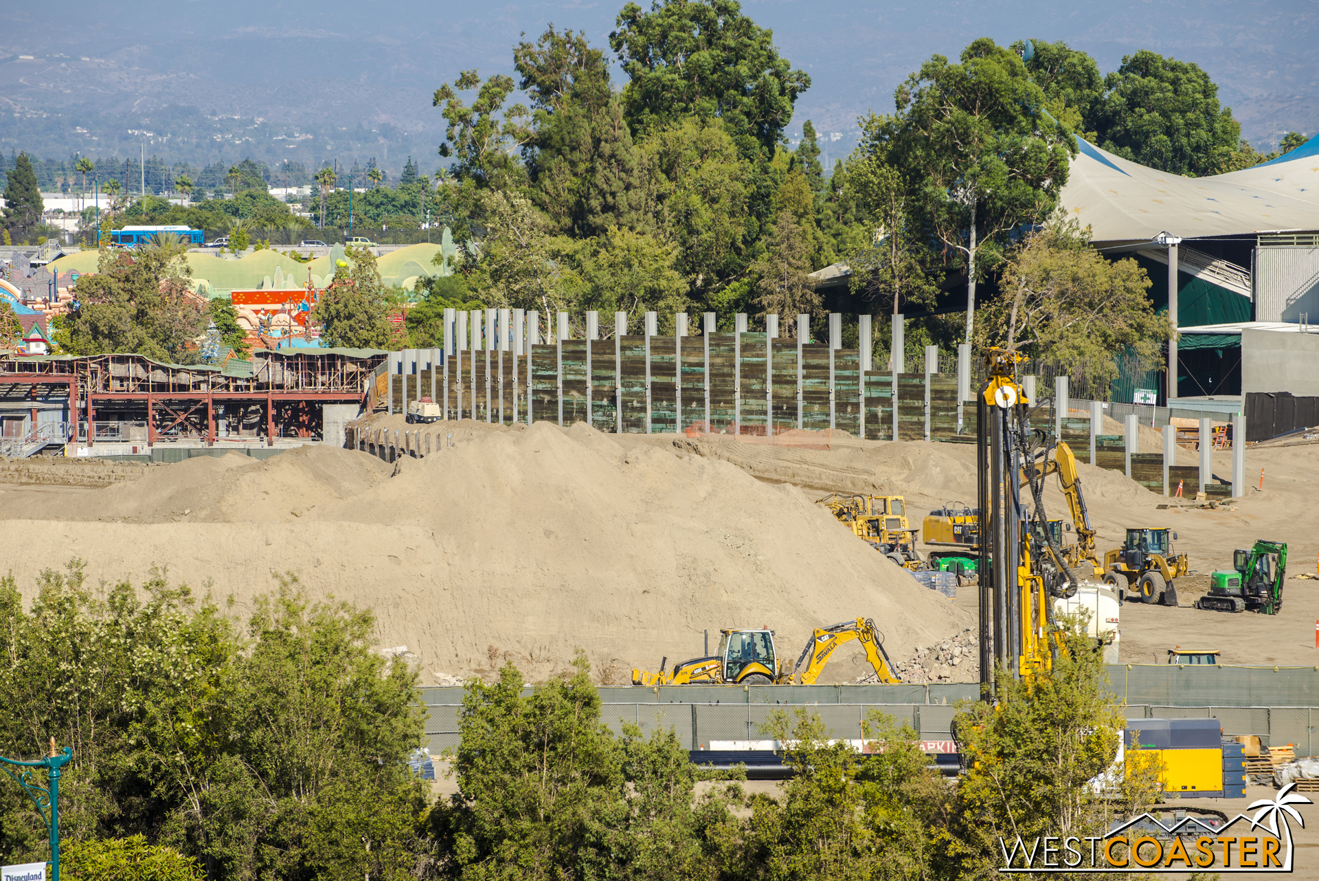  It's already well above the Toontown facade walls behind Gadget's Go Coaster. 