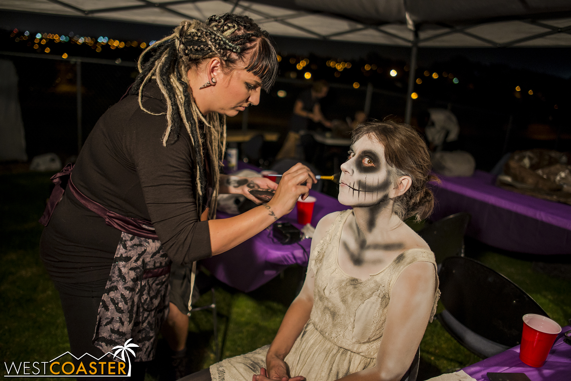  Going backstage... the Huntington Haunt made use of a lot of current and former Knott's Scary Farm monster and make-up talent. 