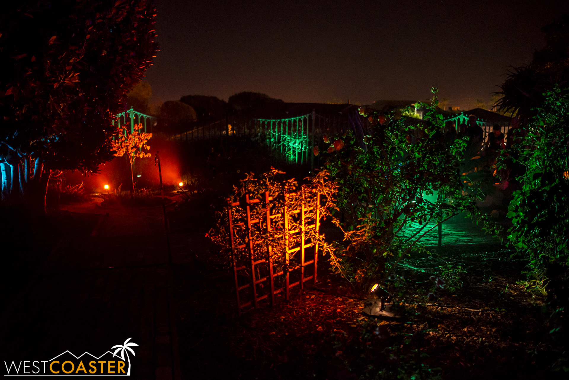  Guests had to look around the garden to find a set of keys to unlock the gate to proceed. 