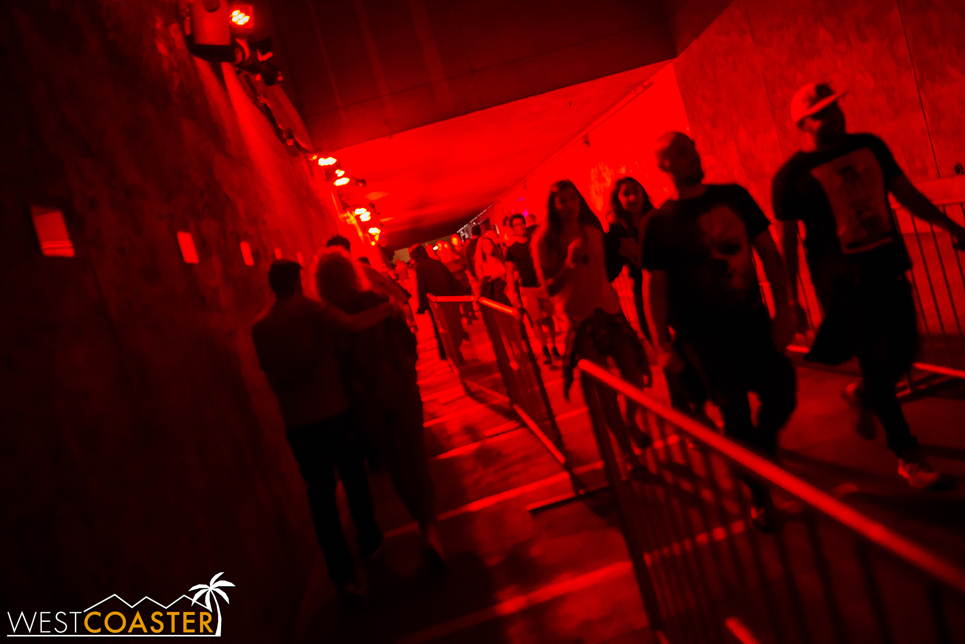 On the "streets," the crowds didn't seem to bad. But that's because they were all packed into the waiting areas of the mazes.