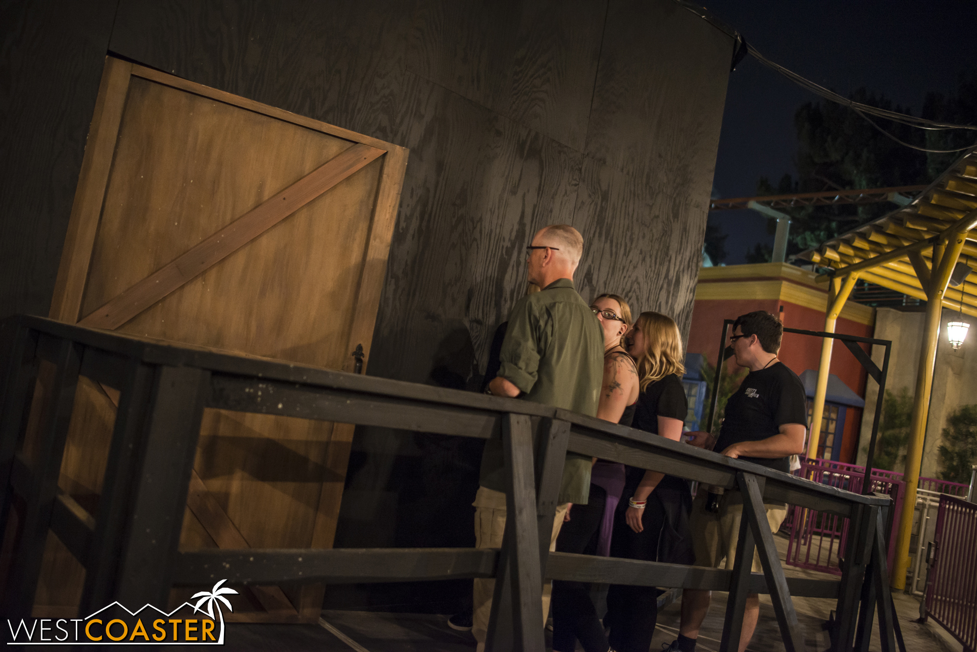 Standing in line, waiting to get in to see what's up with all this Ouija Board nonsense...