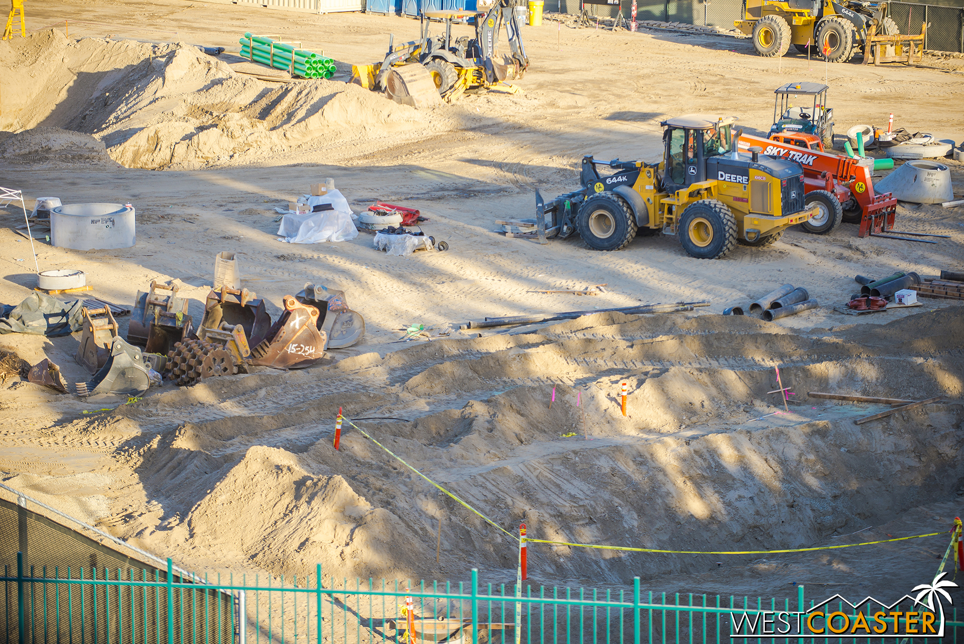  The sewer piping and storm drain conduits from past updates seem to have been buried now. 