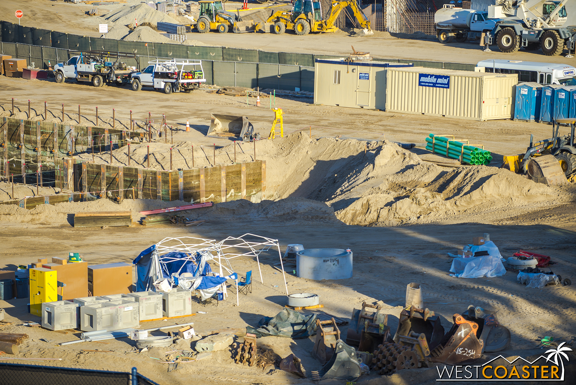  Meanwhile, that basement being dug seeeps to be getting larger and larger. 