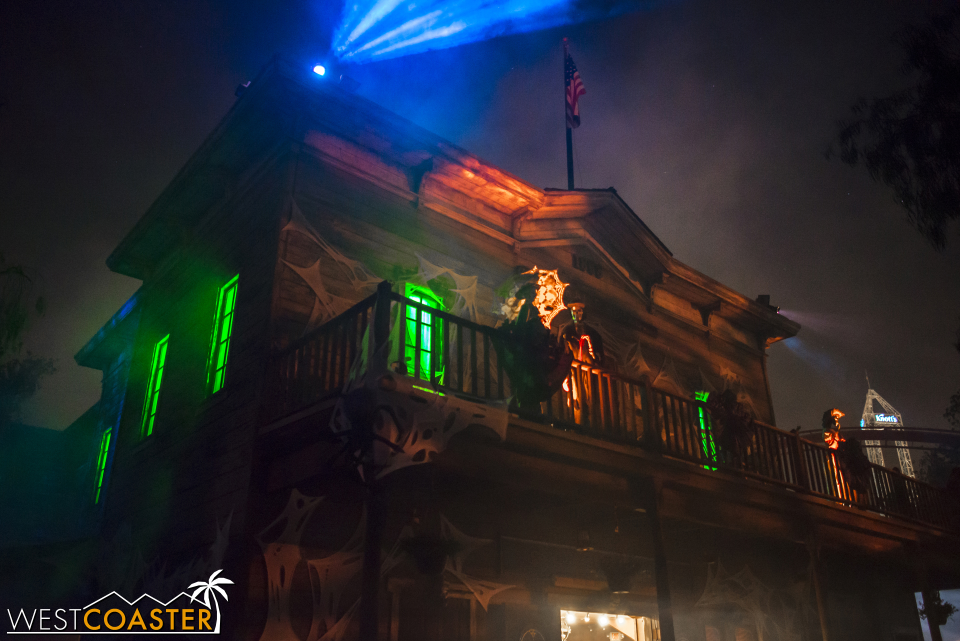  Ghost Town is the one place where Halloween theming is most overtly displayed. 