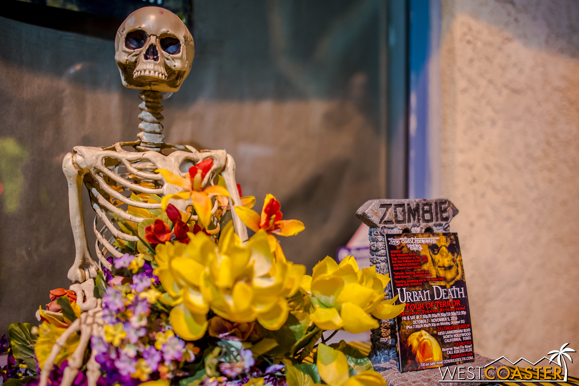 A cute little display outside the theater.