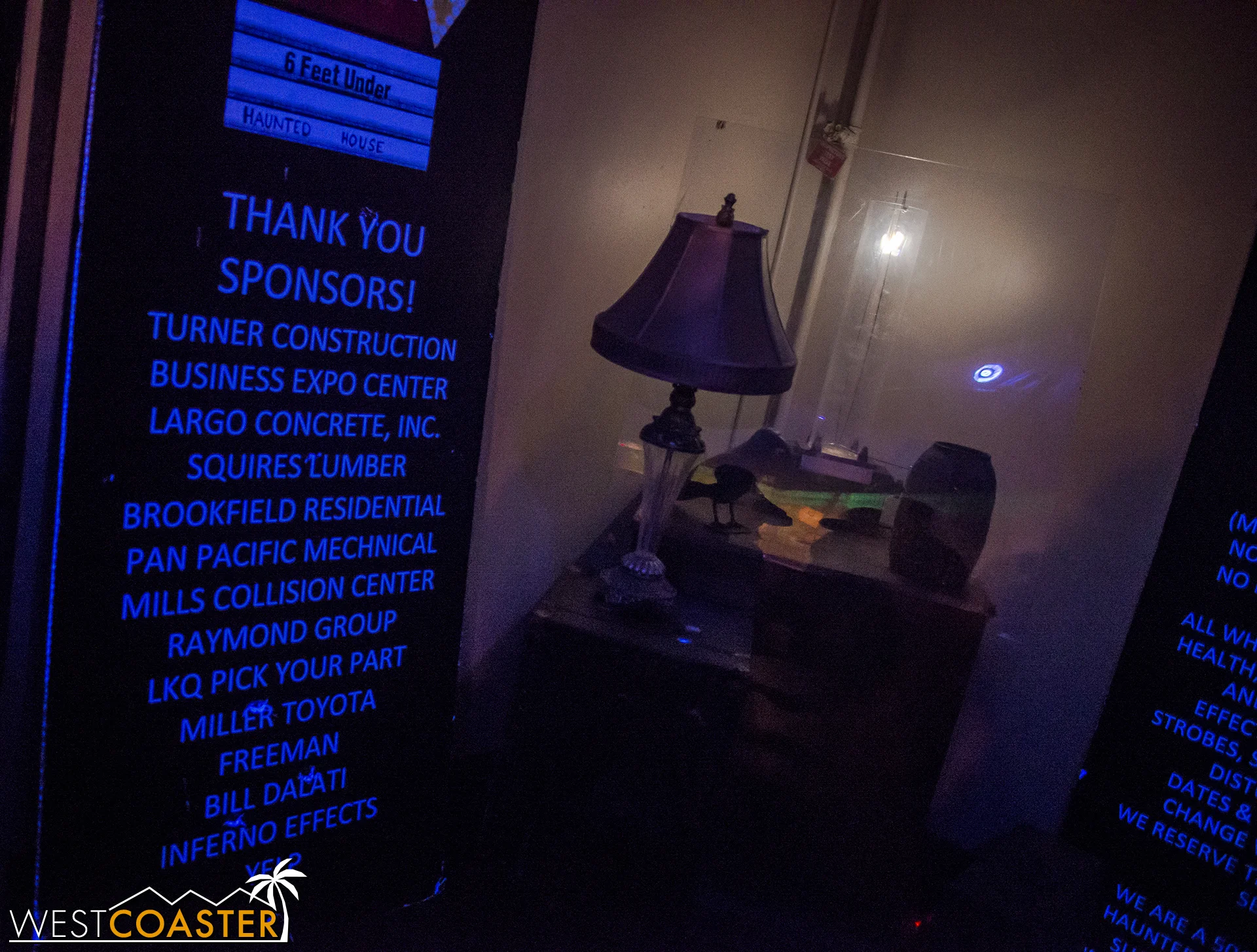 The intimate indoor queue definitely sets the tone for the overall aesthetic and level of detail of the maze--nothing too elaborate, but still well stocked and certainly respectable.
