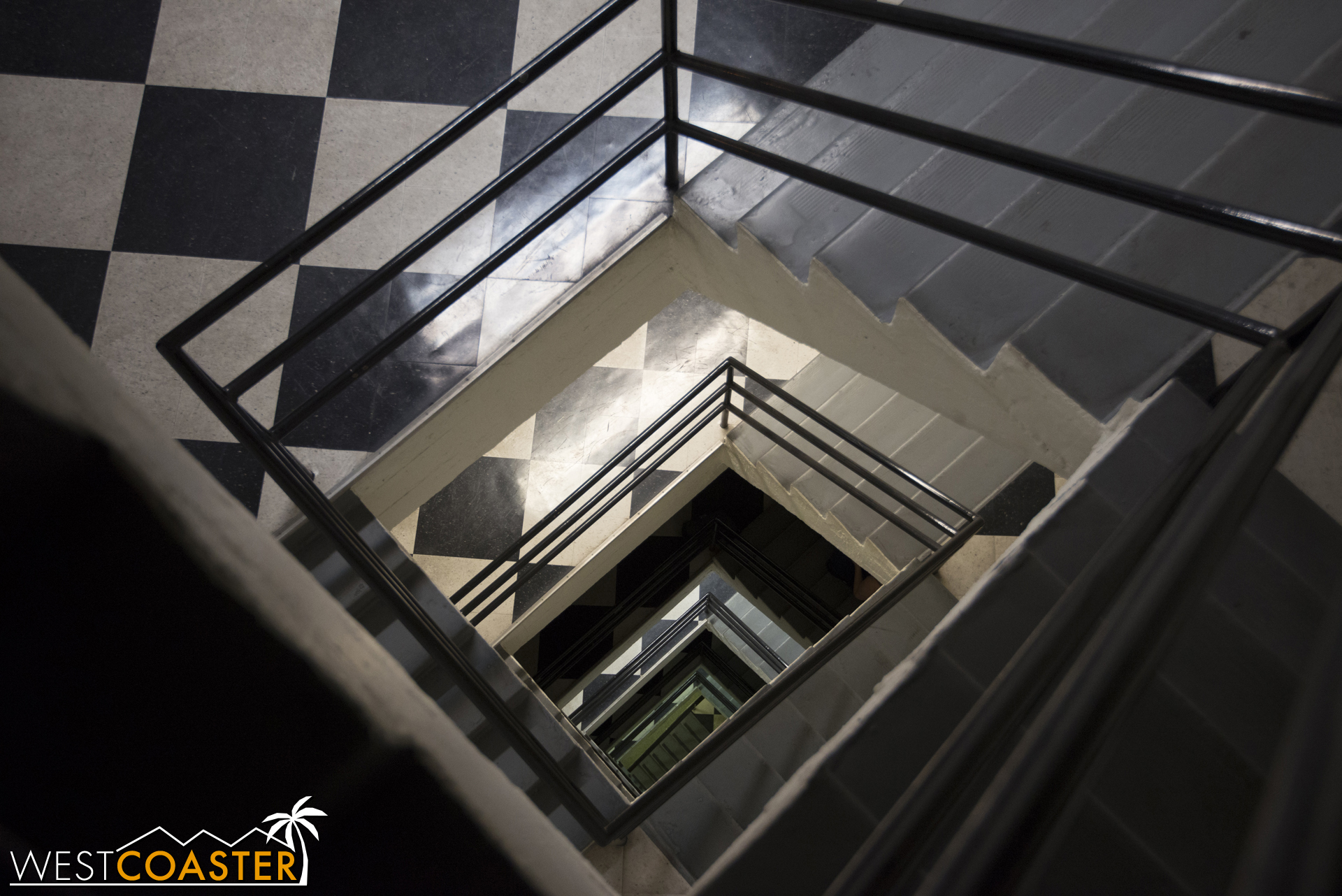 It's a bit of a climb to reach the offices of the Weltschmerz Society, but there's also an elevator.