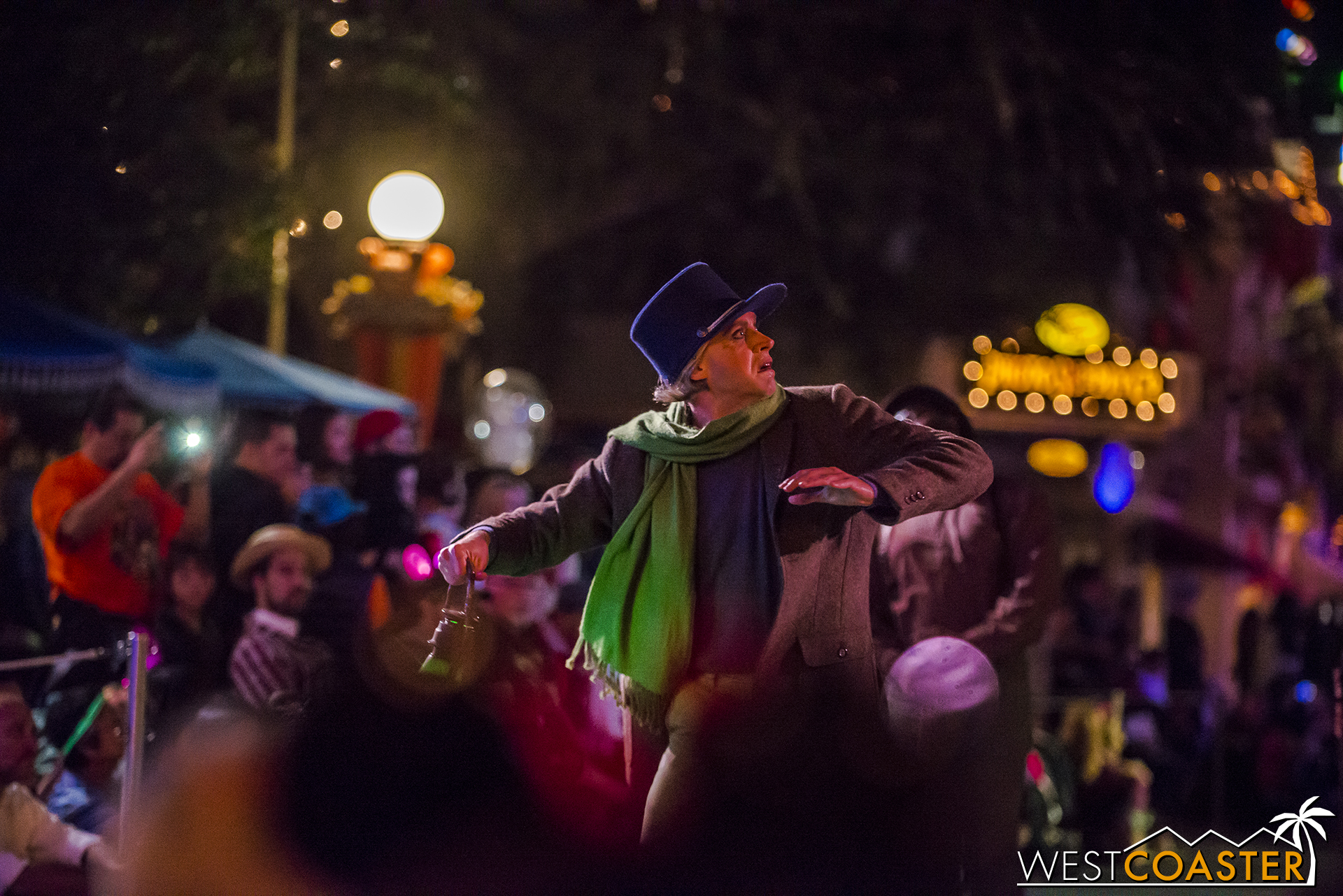  And of course, the cemetery caretaker stumbles behind the Grim Grinning Ghosts. 