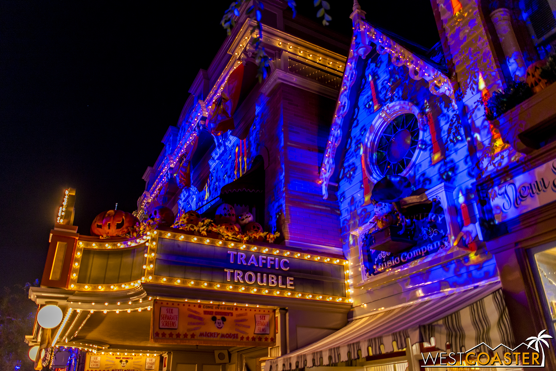  These are the legacy of the Main Street window projections used for the Disneyland Forever fireworks show. 