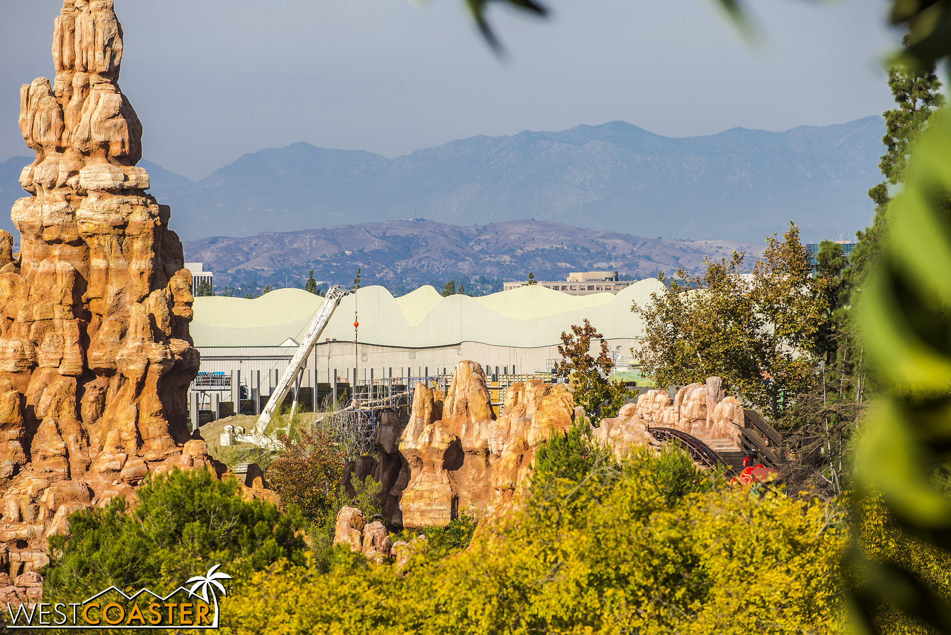  And a look at that the piles of that huge retaining wall north of what used to be Big Thunder Ranch. 