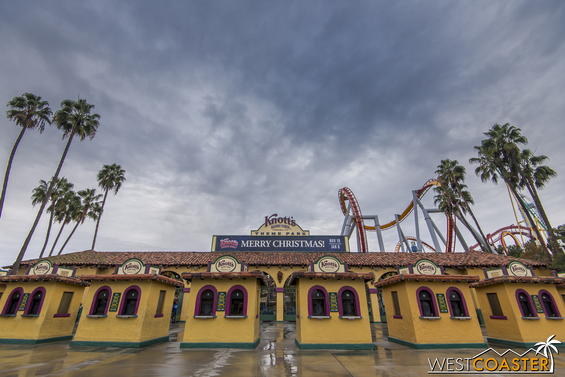 Media Day for Knott's Merry Farm was a bit of a soggy affair.