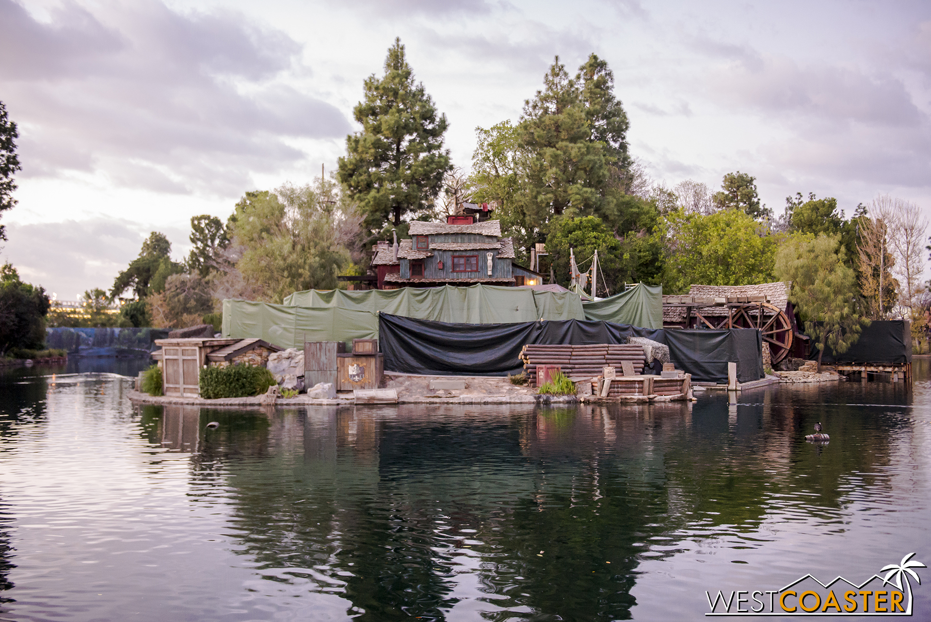 This is likely because work is being done to the stage to provide enhancements for when FANTASMIC! returns this summer.