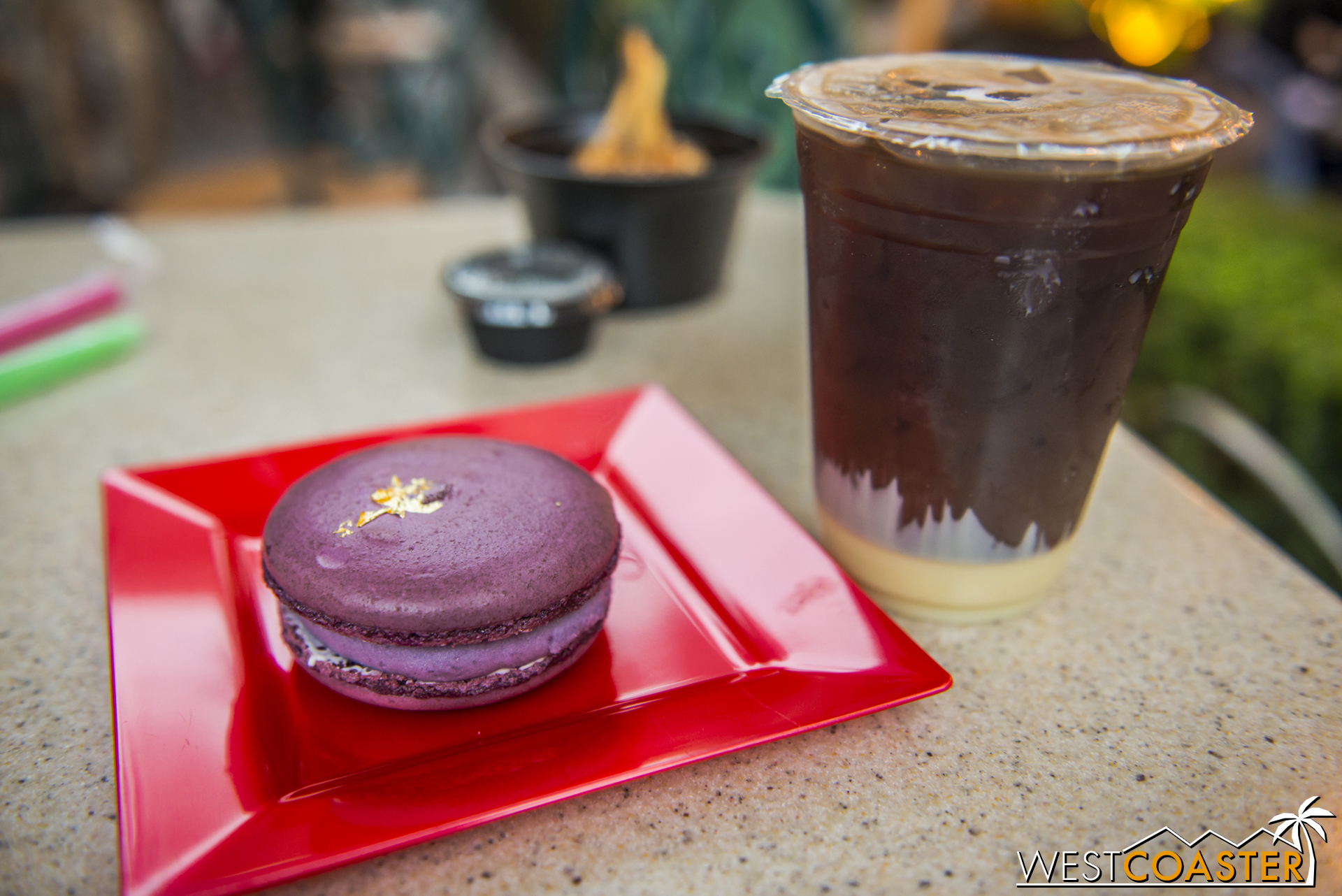  The Purple Sweet Potato Macaron was very tasty, with a particularly sweet berry filling in the middle that I didn't mind, though others may find it a tad too sweet.&nbsp; The Vietnamese coffee, however, was pretty lackluster compared to Vietnamese c