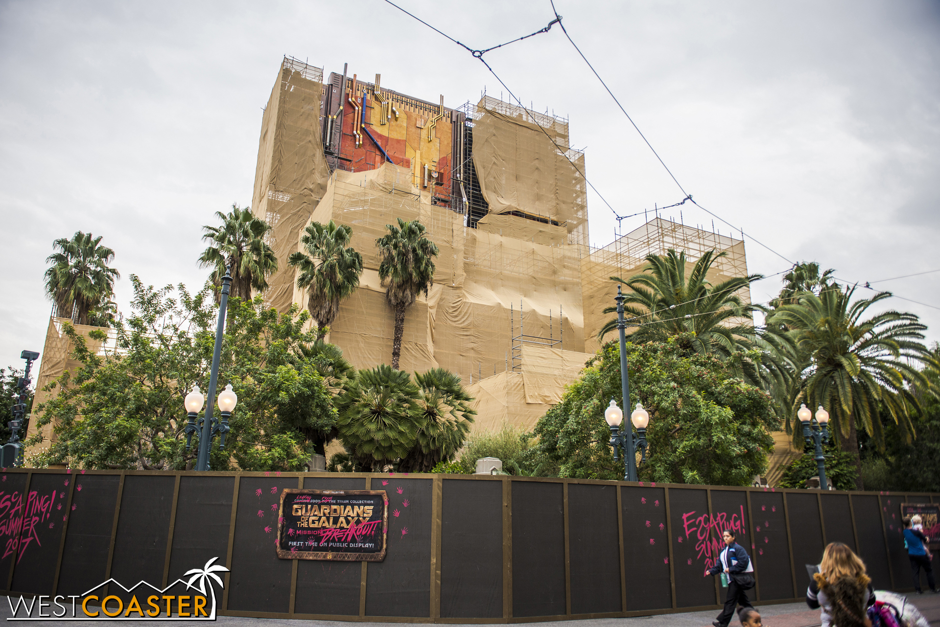 One of my friends remarked that it resembled a 90's artist interpretation of a circuit board. I can confirm that the **fact** is this was not what Disney Imagineers were going for.