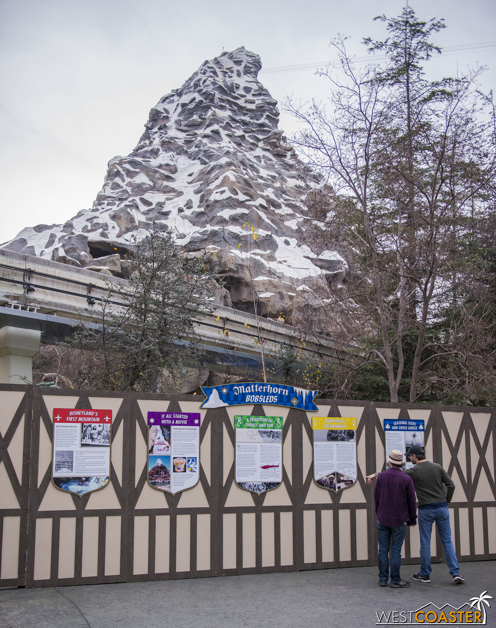  Also closed for a while is the Matterhorn Bobsleds. 