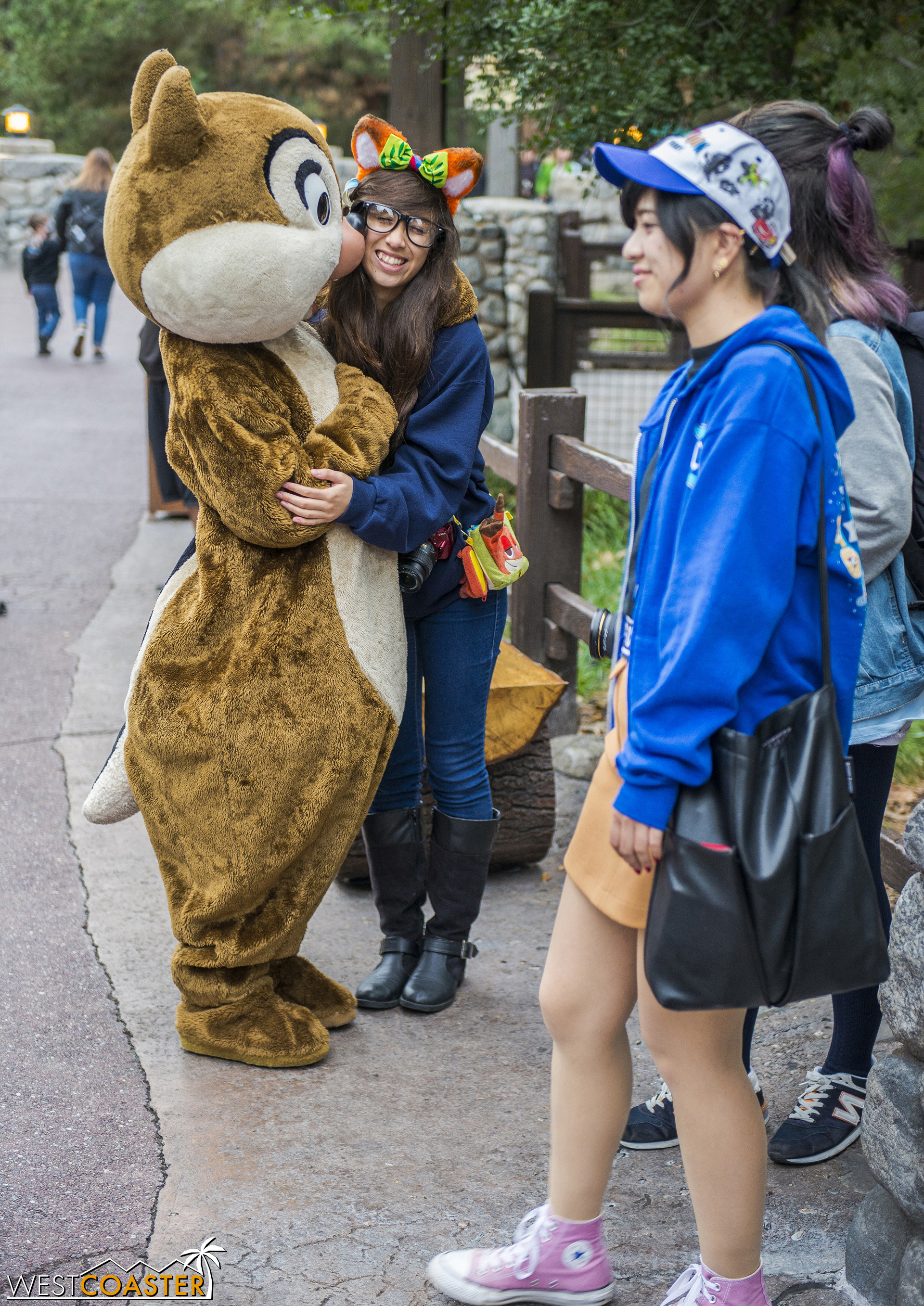  I caught Chip and Dale interacting with guests along Grizzly Peak as I walked through. 