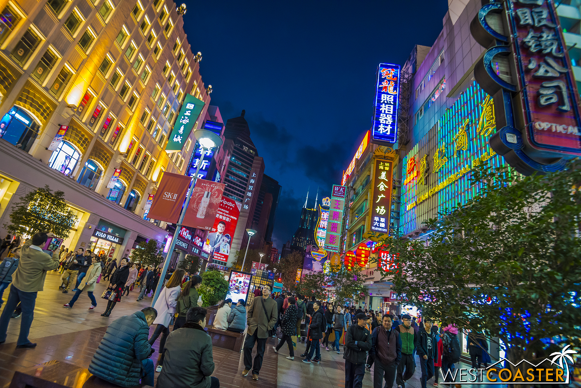 Nanjing East Road is a vibrant and eclectic pedestrian shopping promenade.