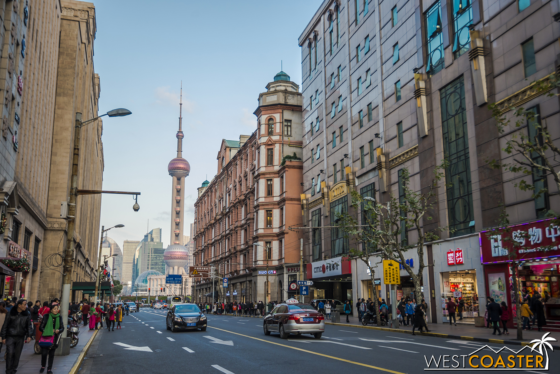 Nanjing East Road before it becomes a pedestrian-only street.