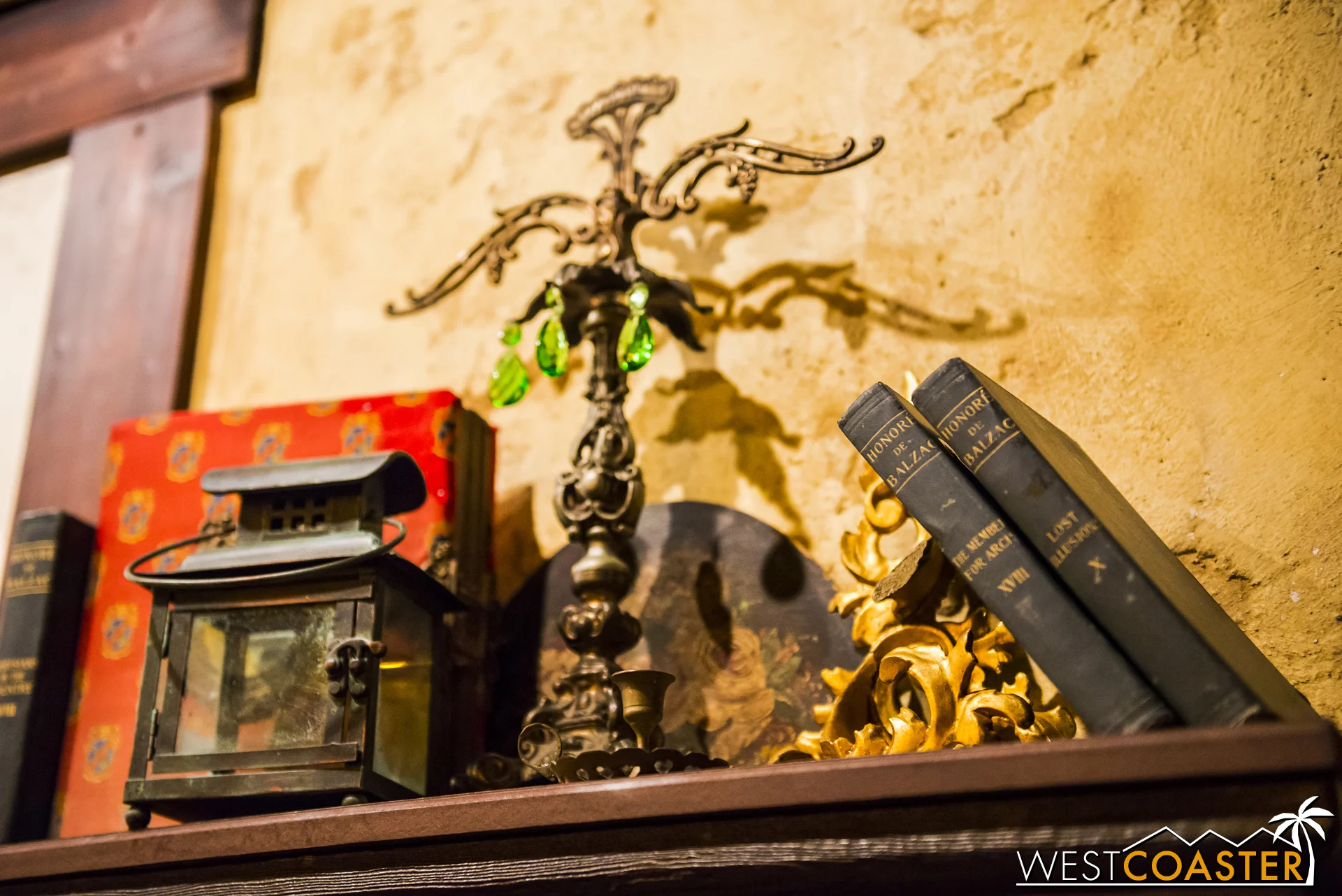 Little knick knacks give a touch of French charm--a feeling of something Belle might frequent.
