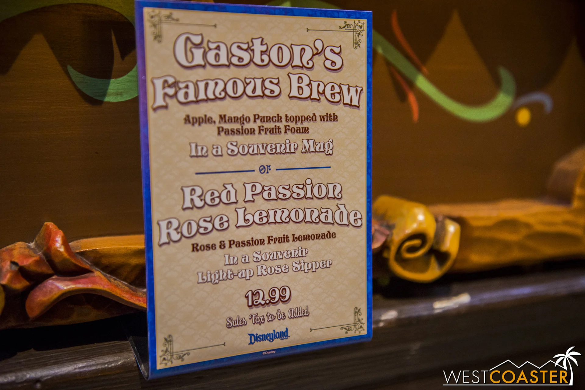 And there are specialty drinks as well. Souvenir cups run out quickly too, though, so come early for those!
