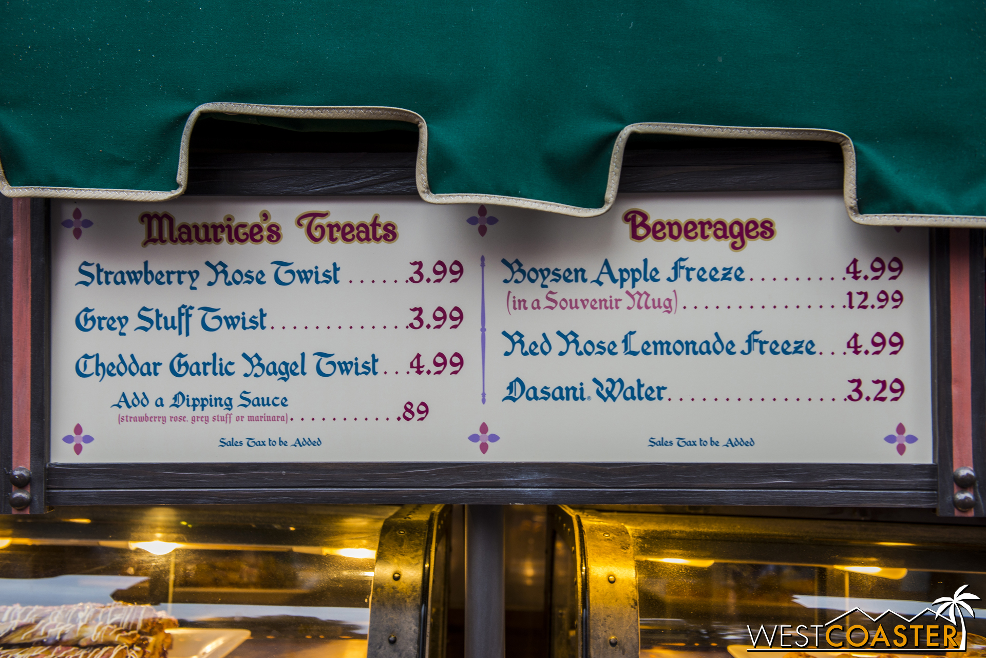  A look at the revised menu at Maurice's Treats. 