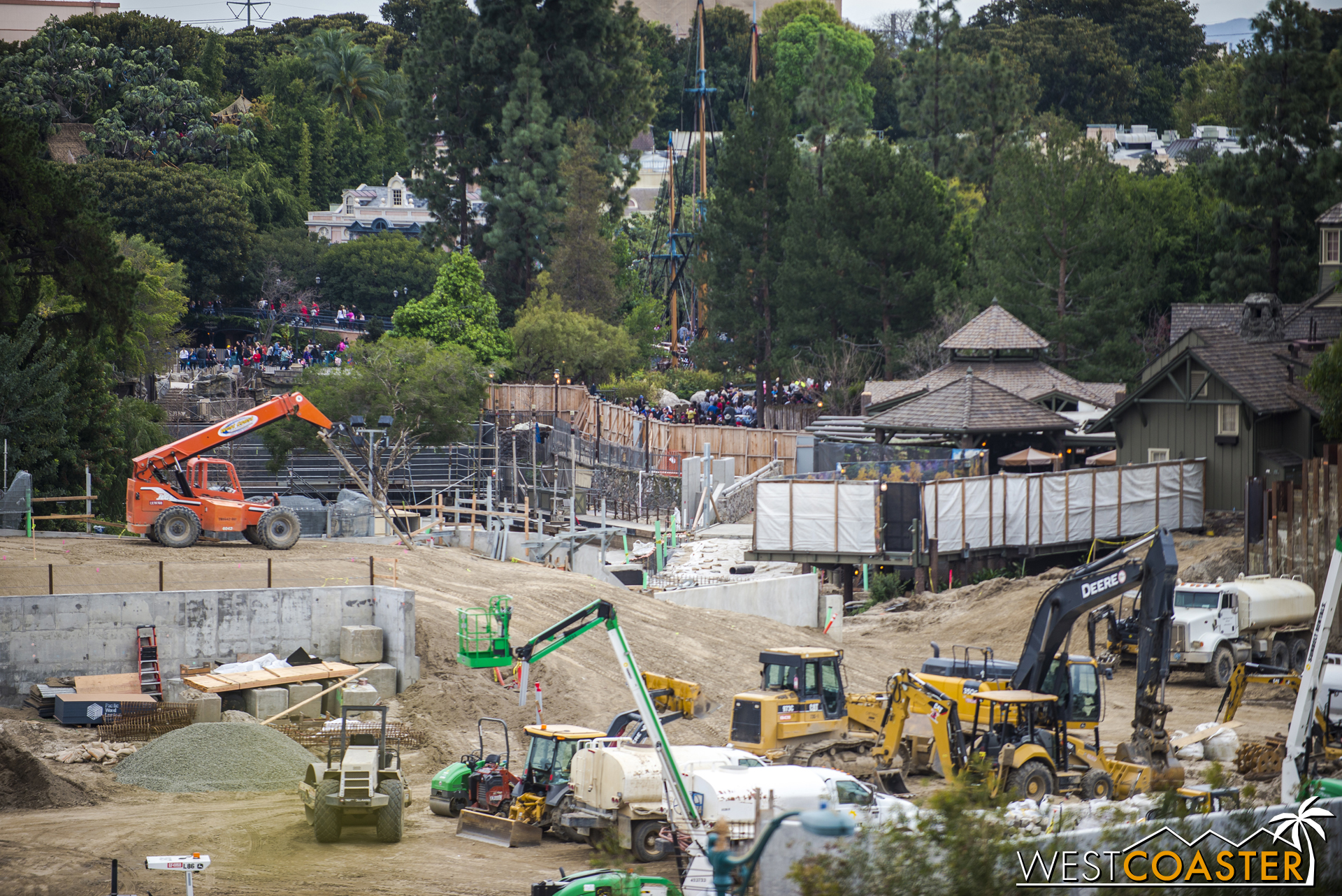  More progress, but less obvious.&nbsp; There's that bridge/pathway I mentioned last week next to the Hungry Bear. 