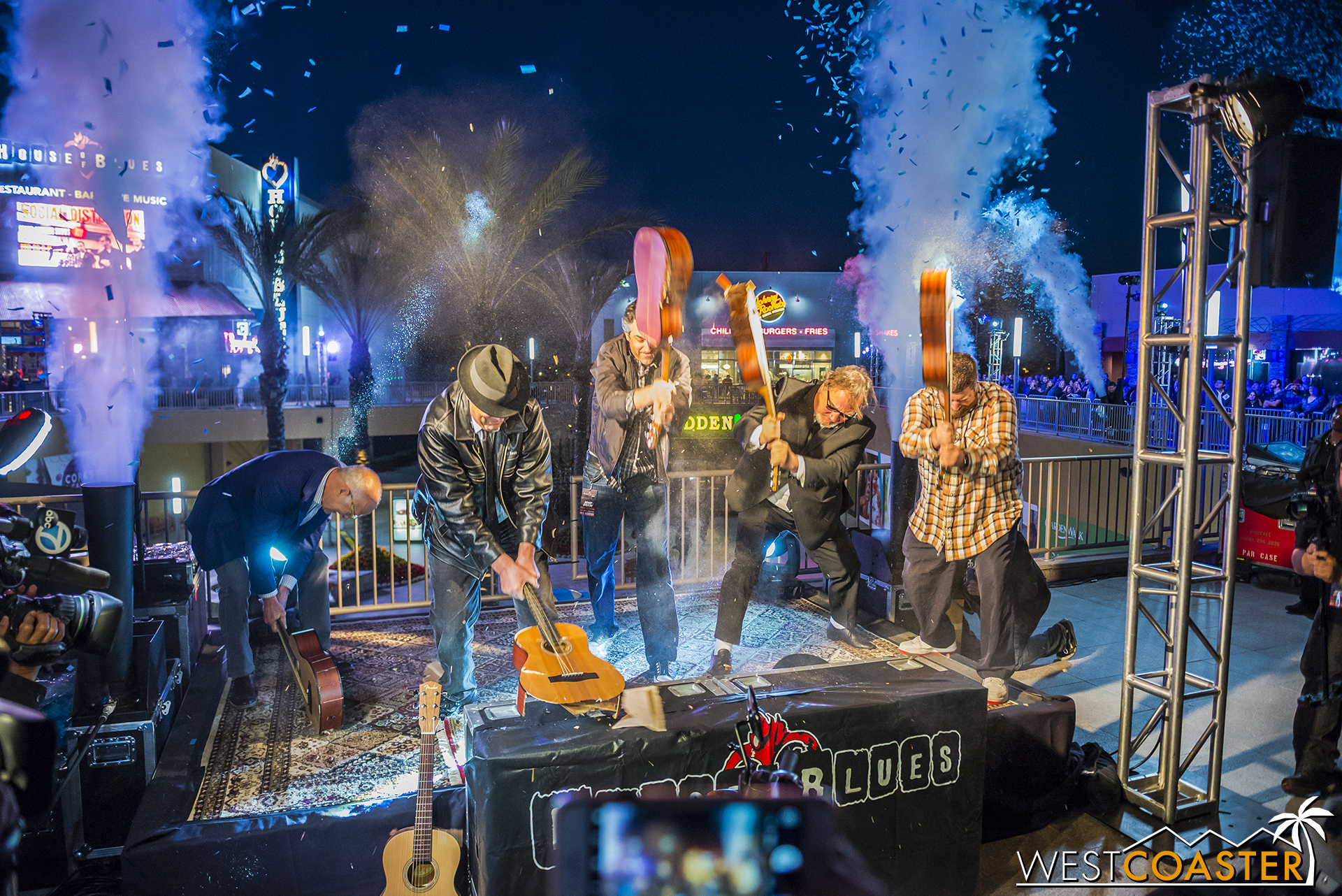 An then a guitar smash.