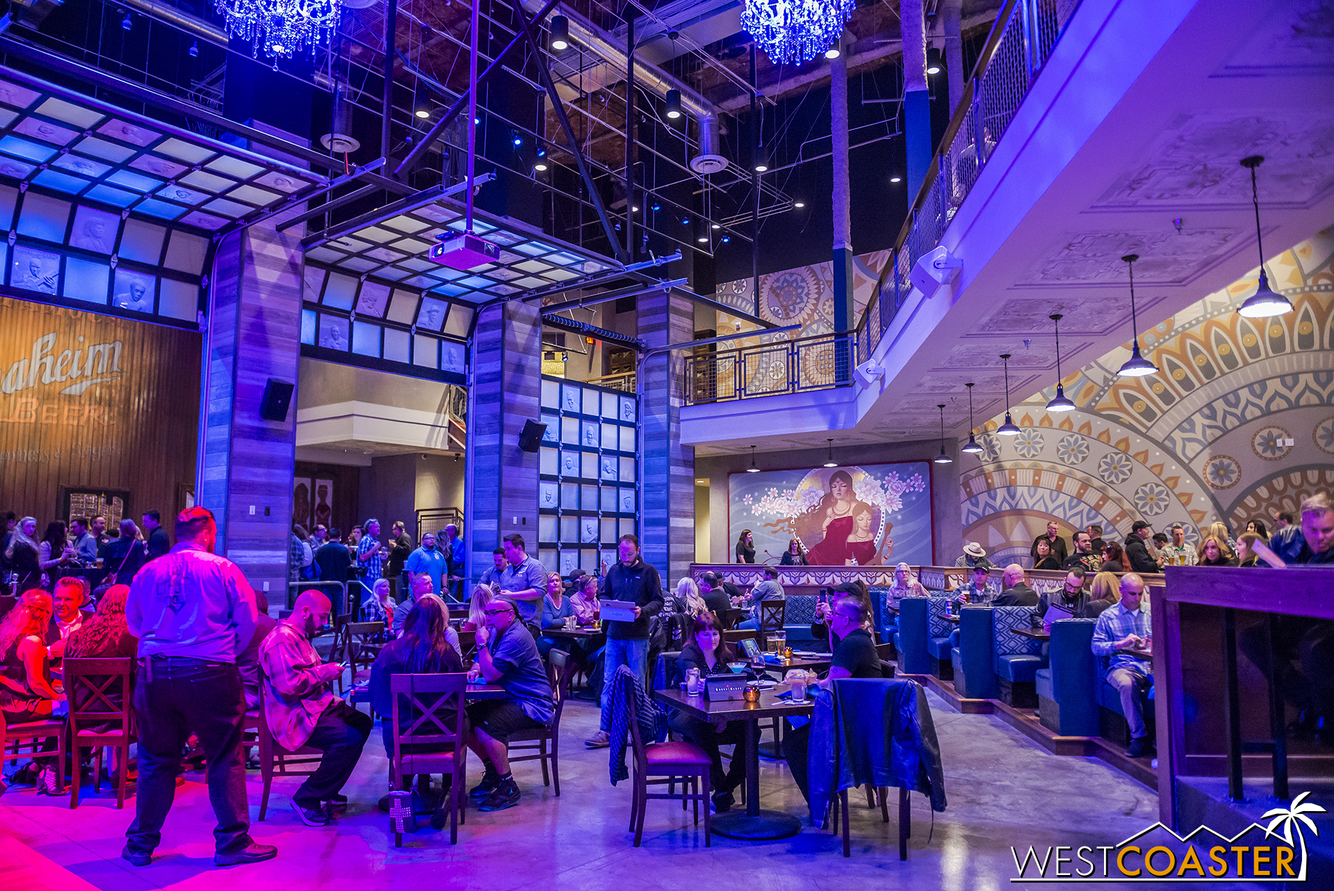 Main interior space of the restaurant.