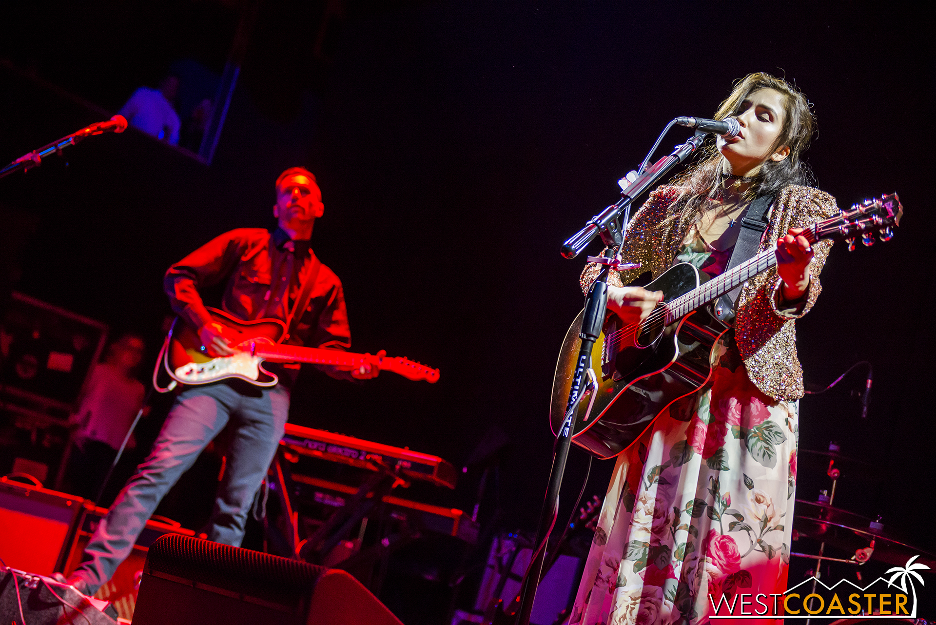 Jade Jackson and her acoustic guitar.