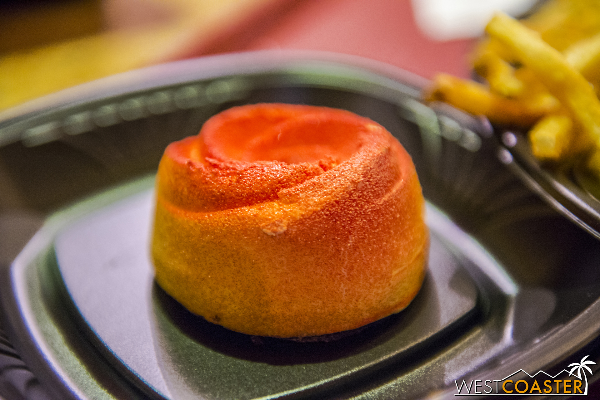  The Lemon Rose Cake is the other special  Beauty and the Beast -inspired offering. &nbsp;Rich in lemon, with a strawberry filling that was tart and sweet, this was a not as dense as I was expecting. &nbsp;The lemon cream was quite light, and the pac