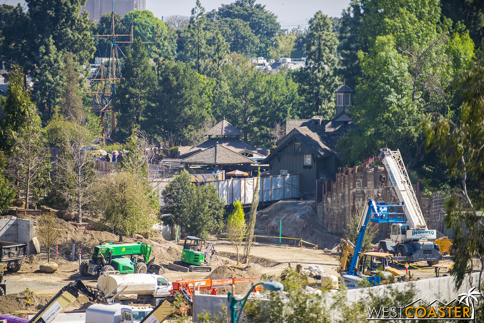In a noticeable development, views that were clear and open last week have now been obscured by a bunch of trees.