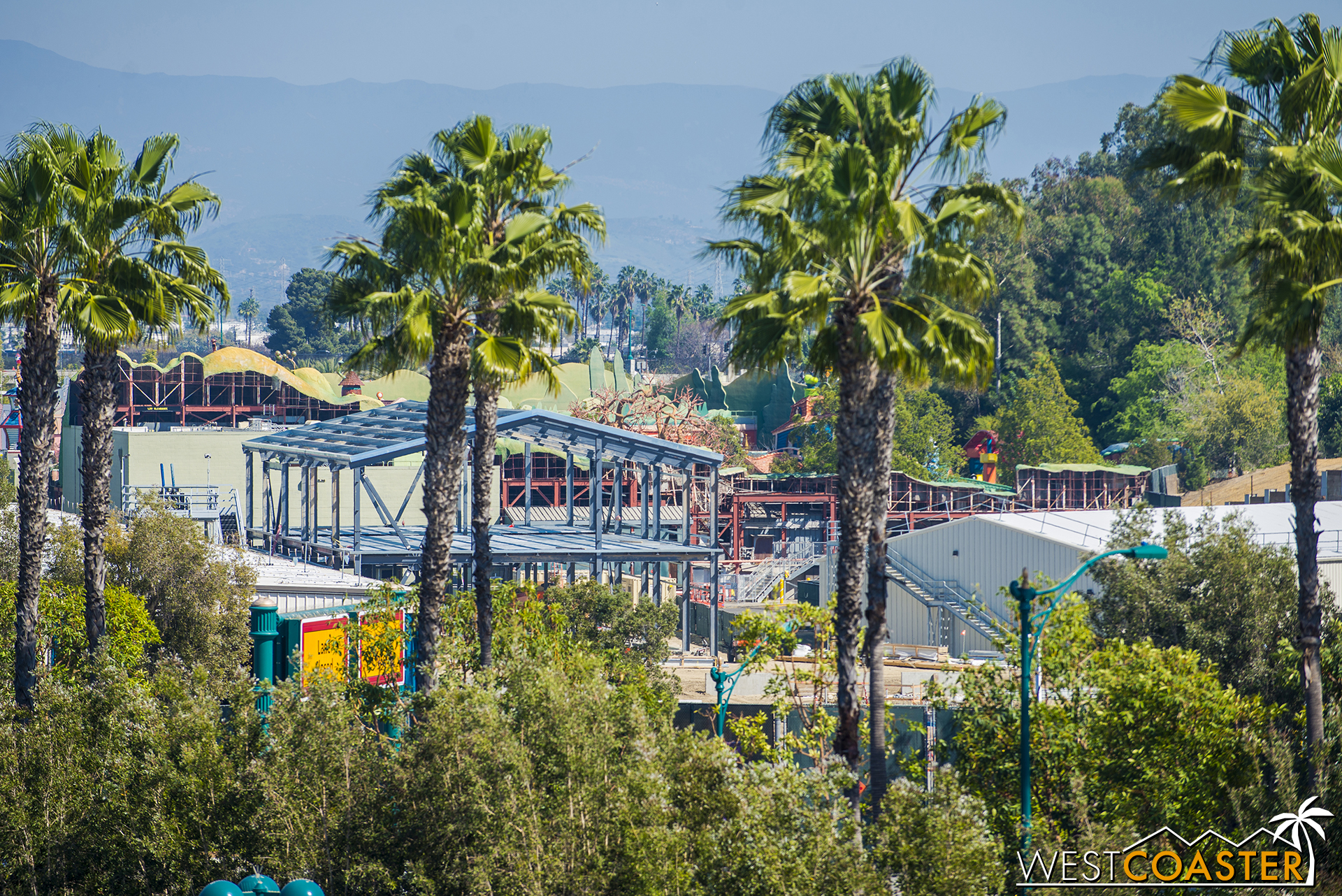 Lastly, we'll move to the Toontown side of the site to look at that apparently two story shed that's been going up.